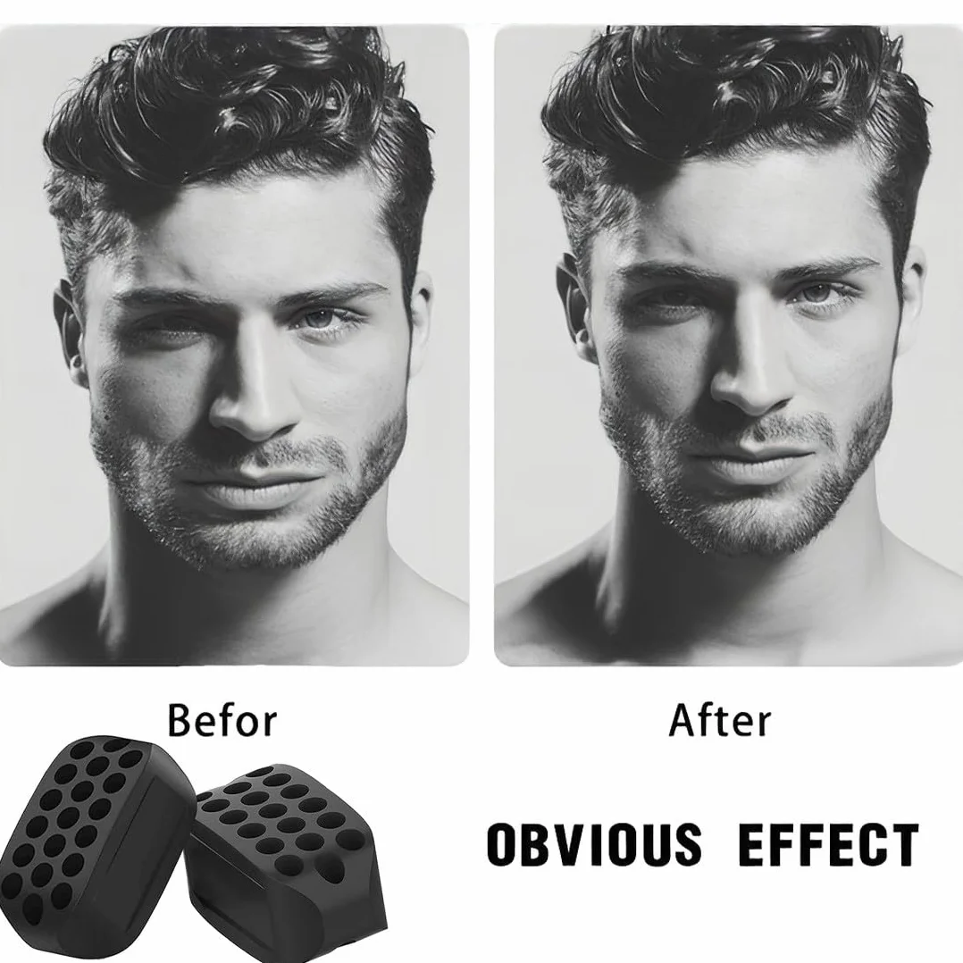 Jaw Trainer, 6 sztuk Jawline Exerciser i trening szczękowy, trening szczękowy, trener szczękowy, podwójny podbródek, do ćwiczeń mięśni twarzy, mężczyzn i kobiet, A