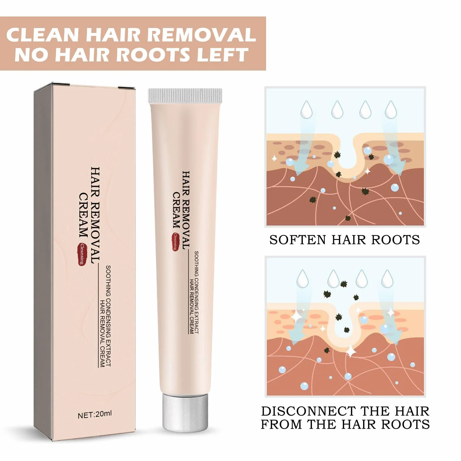 2 szt. Spray do depilacji na ciele, delikatny i niedrażniący, usuwanie włosów, krem do depilacji, delikatne usuwanie włosów do pachy, ramion, nóg, produktów do depilacji dla kobiet i mężczyzn