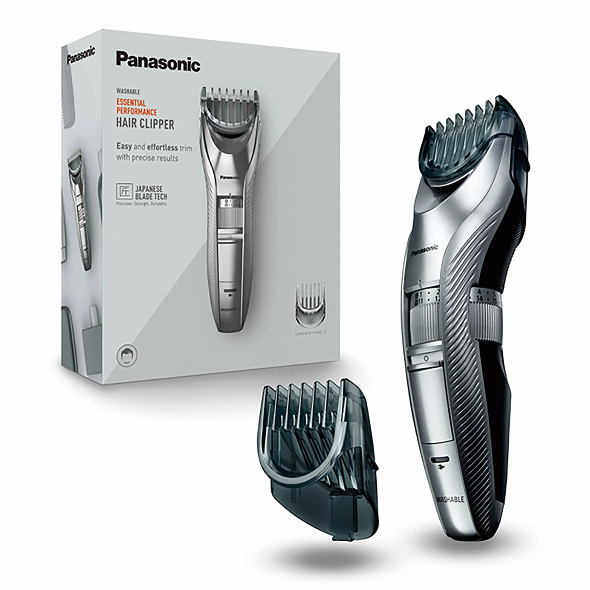 Trymer do brody / włosów Panasonic ER-GC71 z 39 ustawieniami długości, trymer do brody dla mężczyzn, stylizacja i pielęgnacja włosów i brody