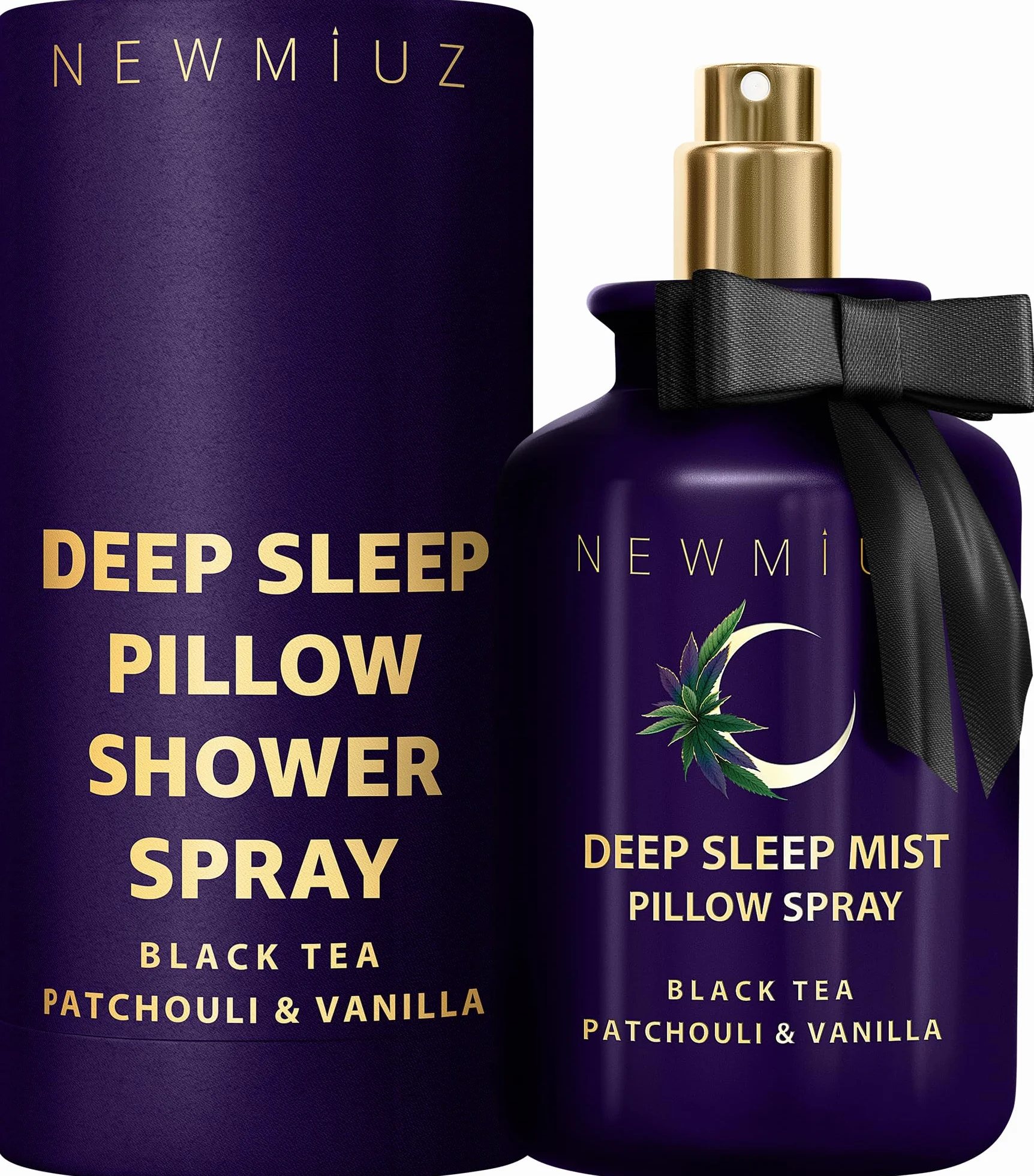 Deep Sleep Pillow Spray Patchouli Black Tea Vanilla Essential Oils Natural Fast Acting Aromatherapy Mist