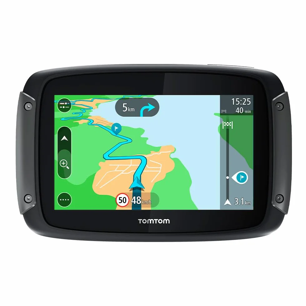 TomTom Rider 500 nawigacja motocyklowa GPS (ekran 4,3", planowanie krętych i pagórkowatych tras, mapy Europy, Wi-Fi, TomTom Traffic)