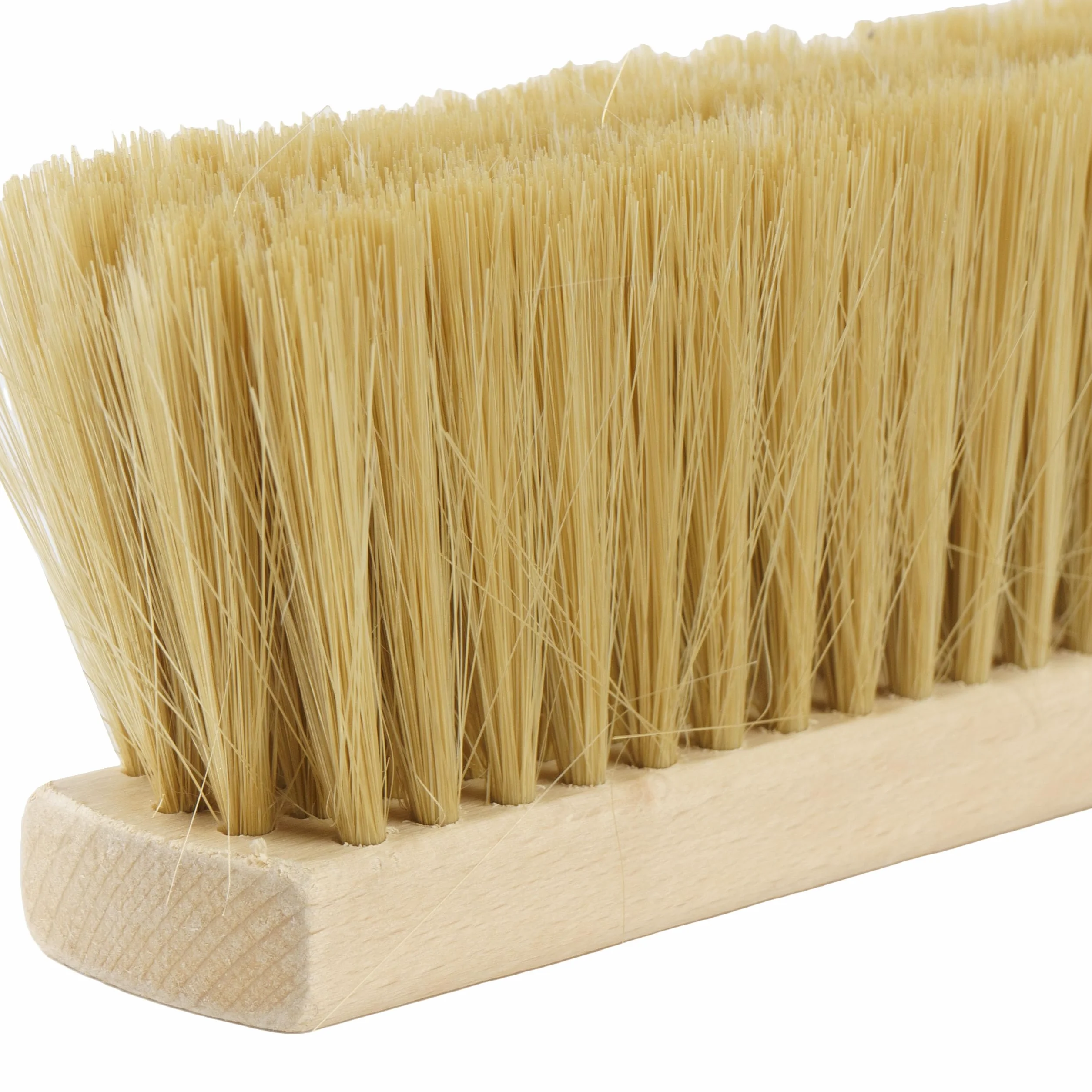 Zmiotka z Naturalnego Włosia EKO Miotełka z Rączką 30,5 x 7 x 4 cm Zamiatacz Szczotka do Domu, Biura, Magazynu Drewniana Miotła do do Ręki Nie rysuje Powierzchni