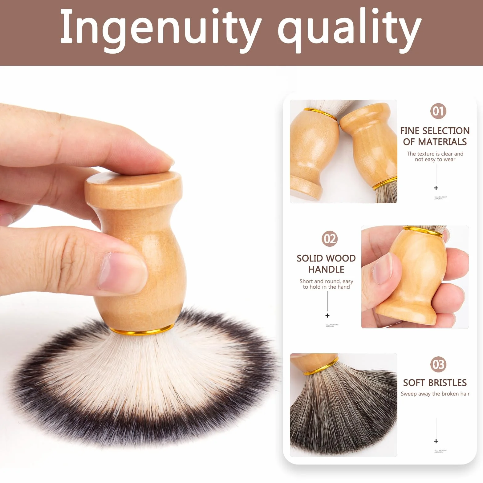 UEPOA Miseczka do golenia, mydelniczka do golenia Shaving Bowl z pędzlem do golenia, do golenia na mokro mężczyzn