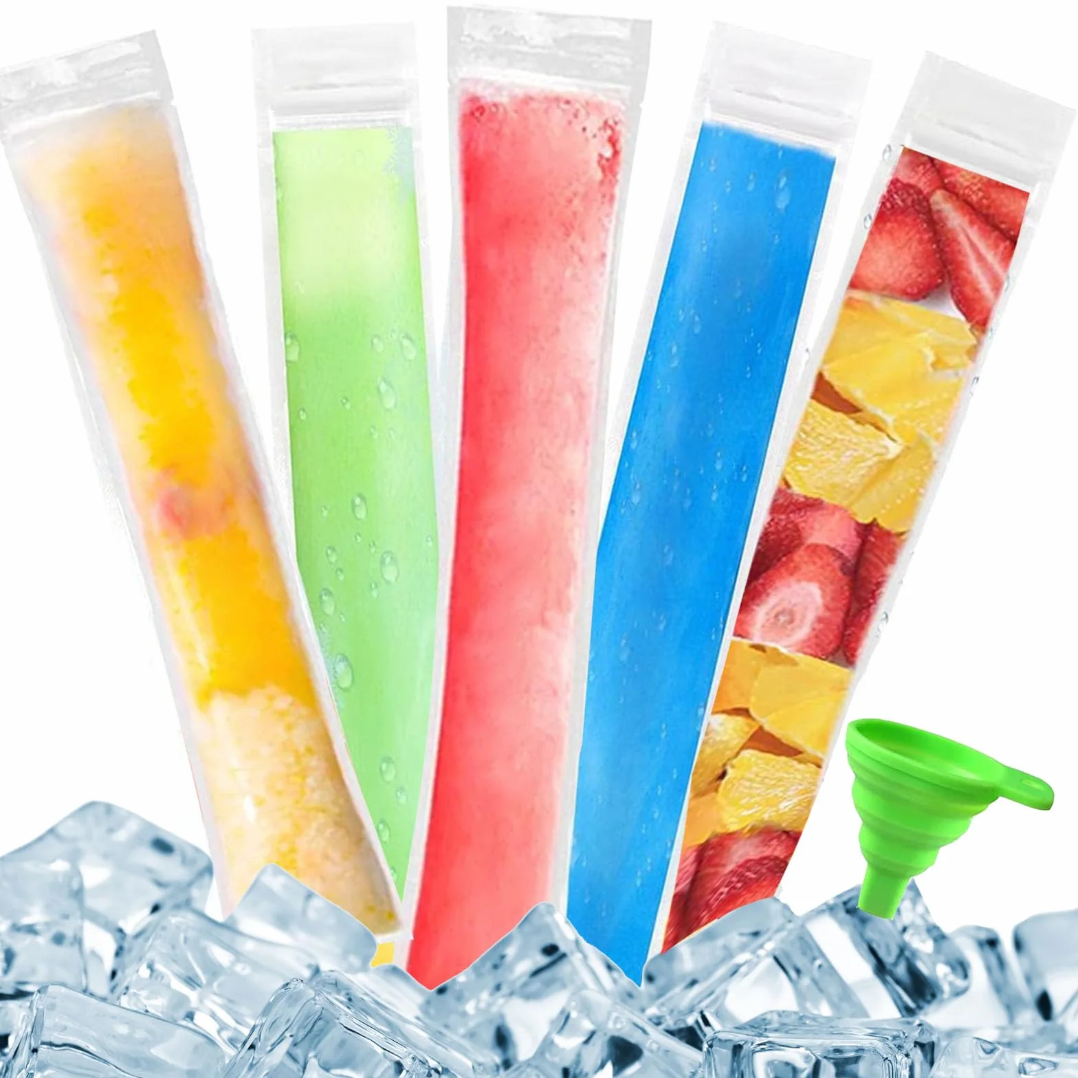 100 sztuk woreczków na lody Popsicle, woreczki na lody Pop, woreczki na formy Pop, torebki na formy Popsicle, woreczki na formy Popsicle, woreczki na lody Popsicle, torebki na lody na patyku, formy na