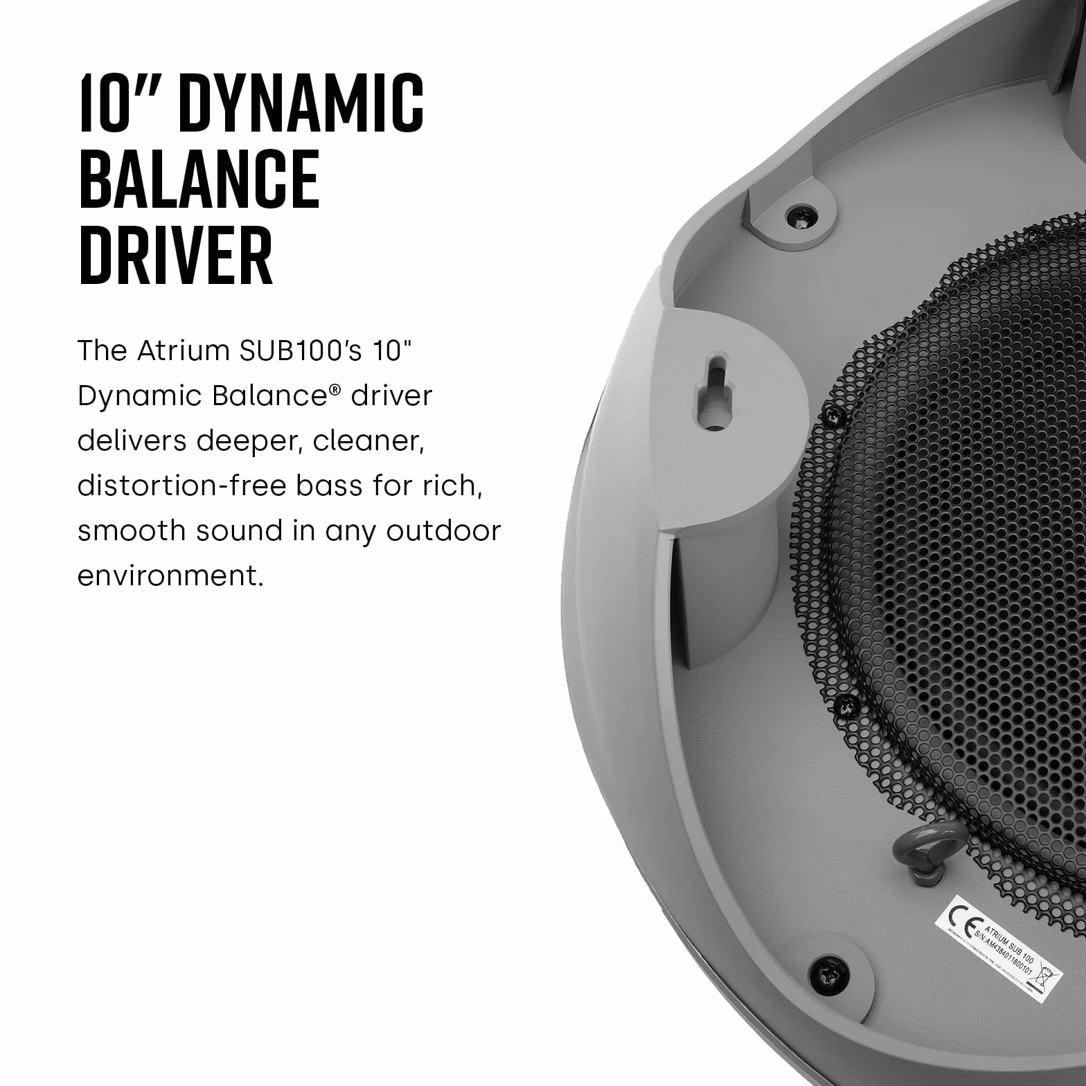 Polk Audio Atrium Sub 100 szary głośnik