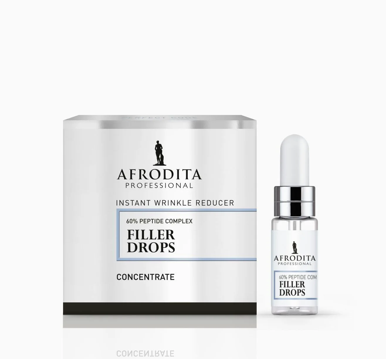 Afrodita Professional 60% Peptid Filler Drops serum do twarzy – przeciwzmarszczkowe serum hialuronowe dla kobiet – ujędrniające serum nawilżające 5 ml