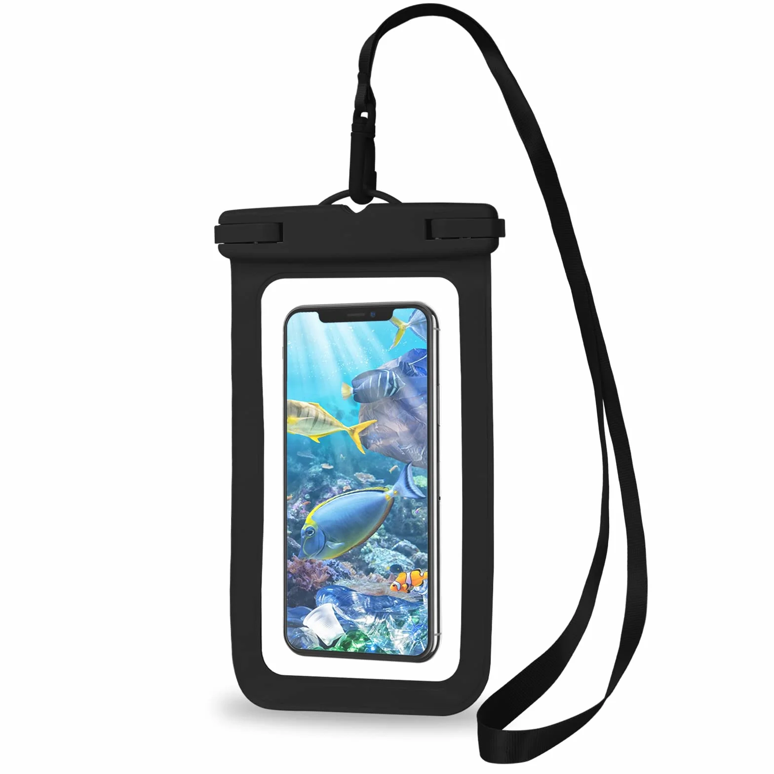 WLLHYF Wodoodporne etui na telefon, wodoodporne etui na telefon IPX8, uniwersalne, pływające pod wodą, etui na telefon komórkowy, uchwyt na wszystkie modele telefonów, wakacje, pływanie, niezbędnik 18