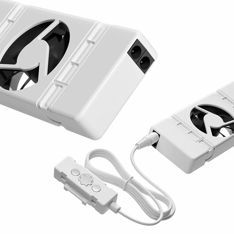 Wentylator chłodzący naścienny grzejnik elektryczny Wentylator chłodnicy Wentylator mono Zestaw nadaje się do grzejników i konwektorów o długości od 50 cm do 70 cm wentylator chłodzący