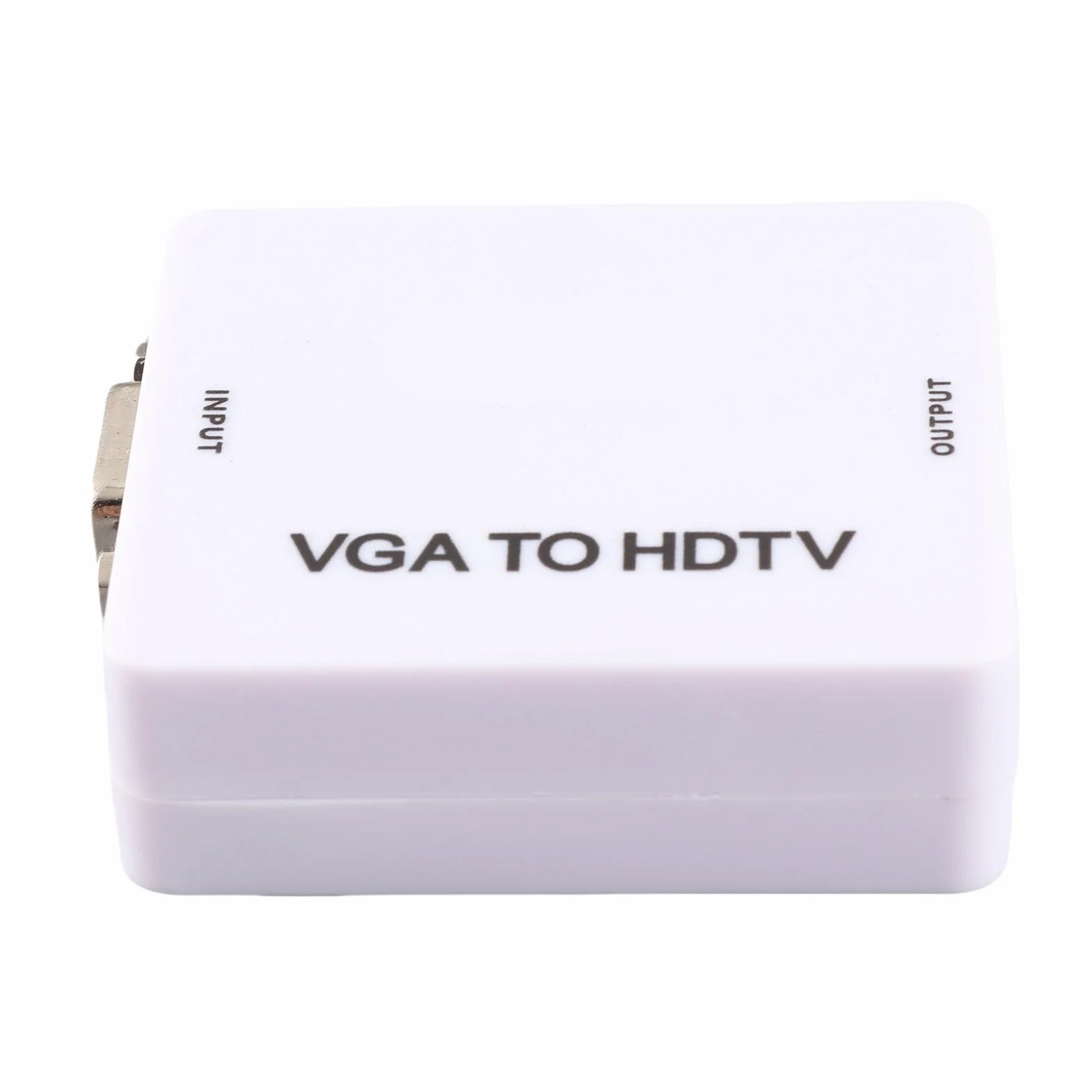 Konwerter Vga na HDMI Konwerter Mini Konwerter Vga na HDMI 1080P Adapter Vga2Hdmi na Komputer Stacjonarny Projektor Dvd na Hdtv