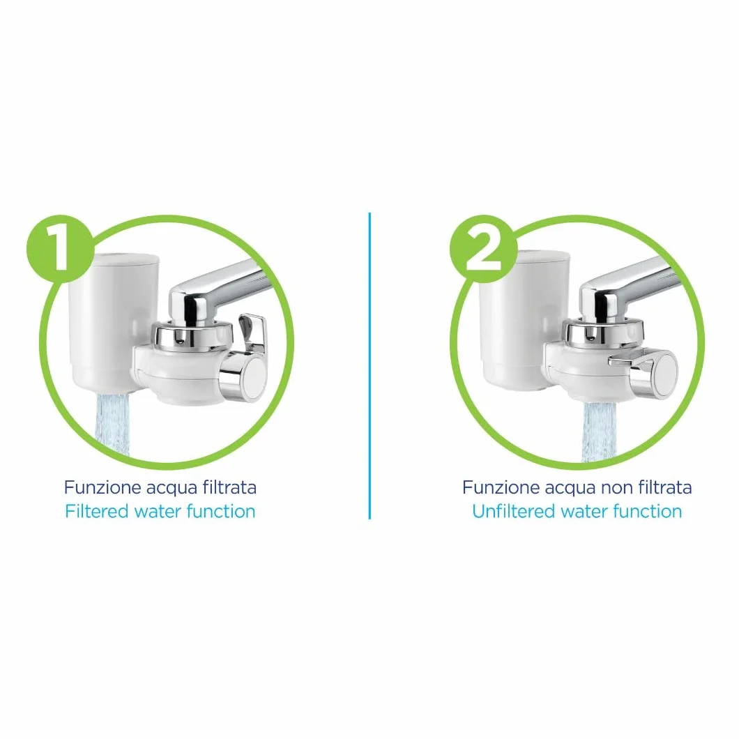 LAICA Filtr do kranu GENOVA R20A HYDROSMART METAL STOP 1200 l biały chromowany
