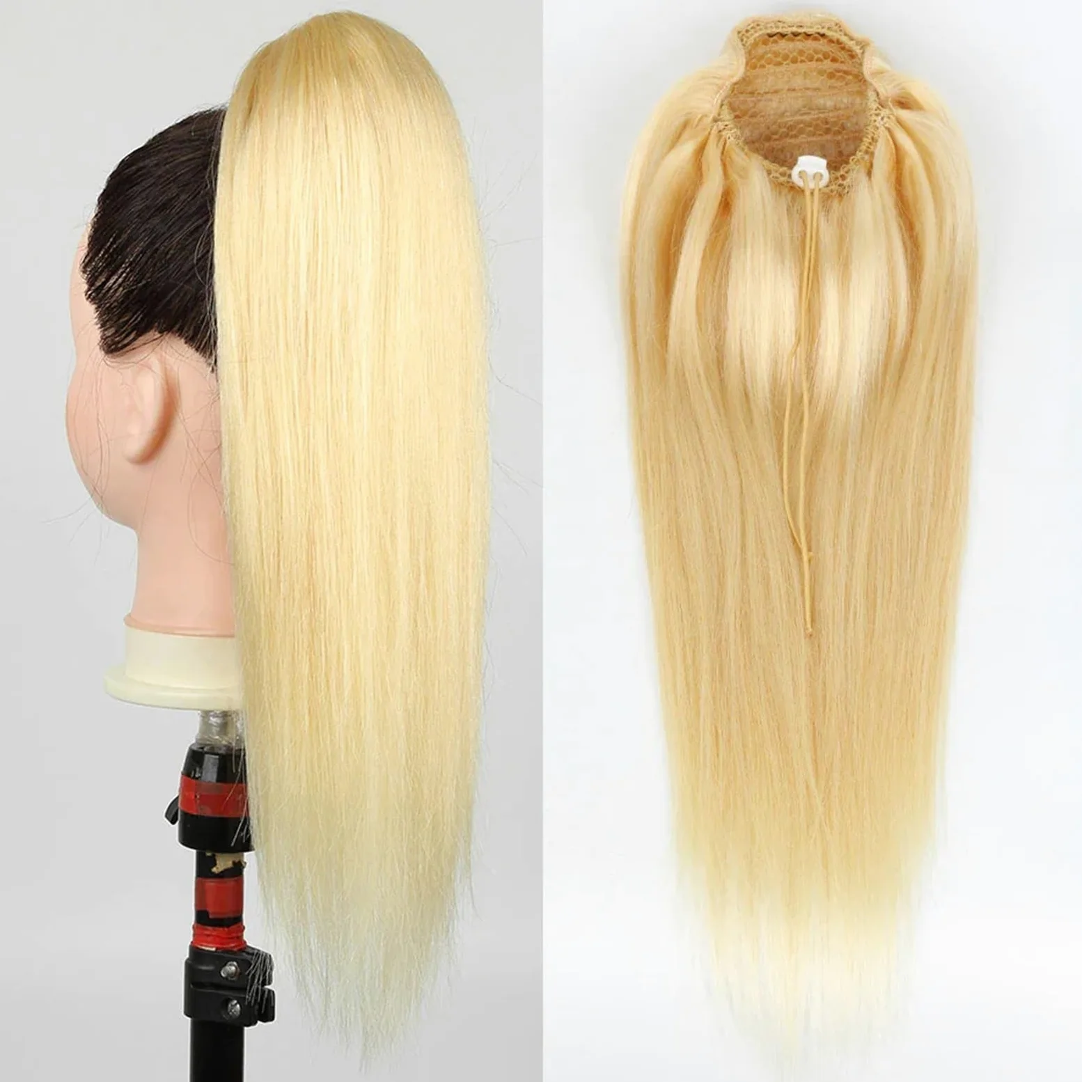 Przedłużanie włosów Przedłużanie kucyka ściągaczem, proste włosy Remy, dla kobiet Kucyk(26inches)