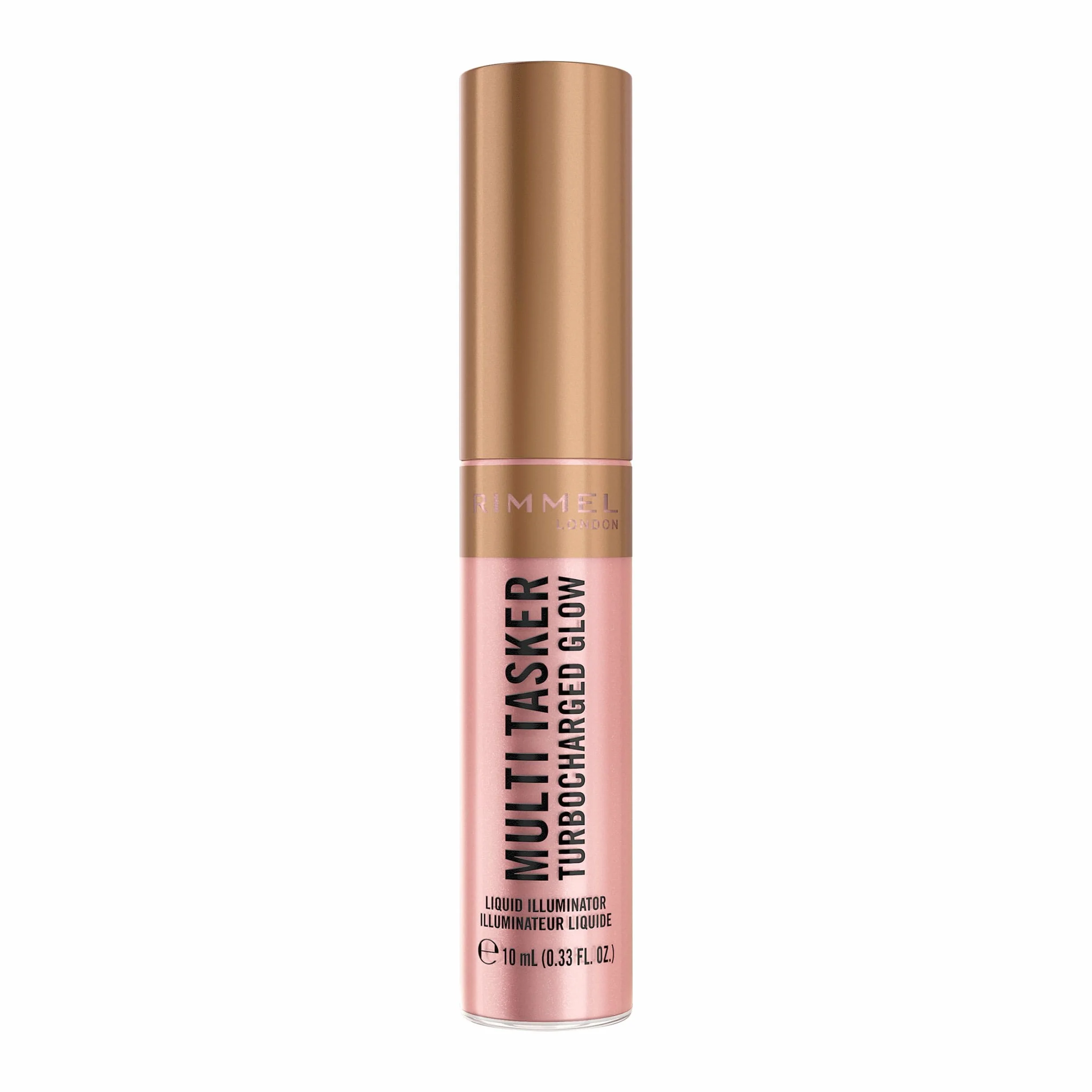 Rimmel Multi Tasker Turbocharged Glow rozświetlacz do twarzy w płynie, 005 Iconic as Usual, 10 ml