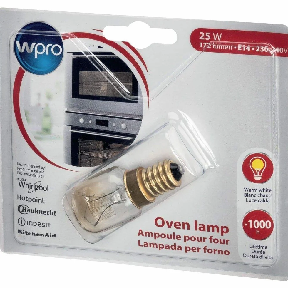 Wpro Whirlpool żarówka do piekarnika 172 lumenów E14 25W 230V-240V 300°C
