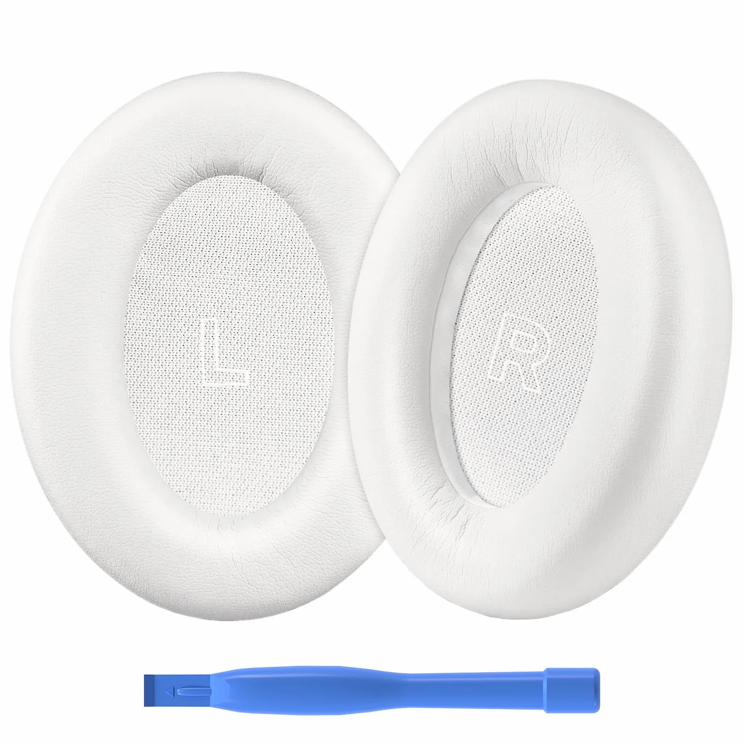 Zapasowe Nausznik do Bose QuietComfort Ultra Wireless Noise Cancelling Słuchawek od MMOBIEL - Memory Foam i Protein PU Wymienna Poduszka Uszu - Noise Isolation Pady Nauszne – Biały
