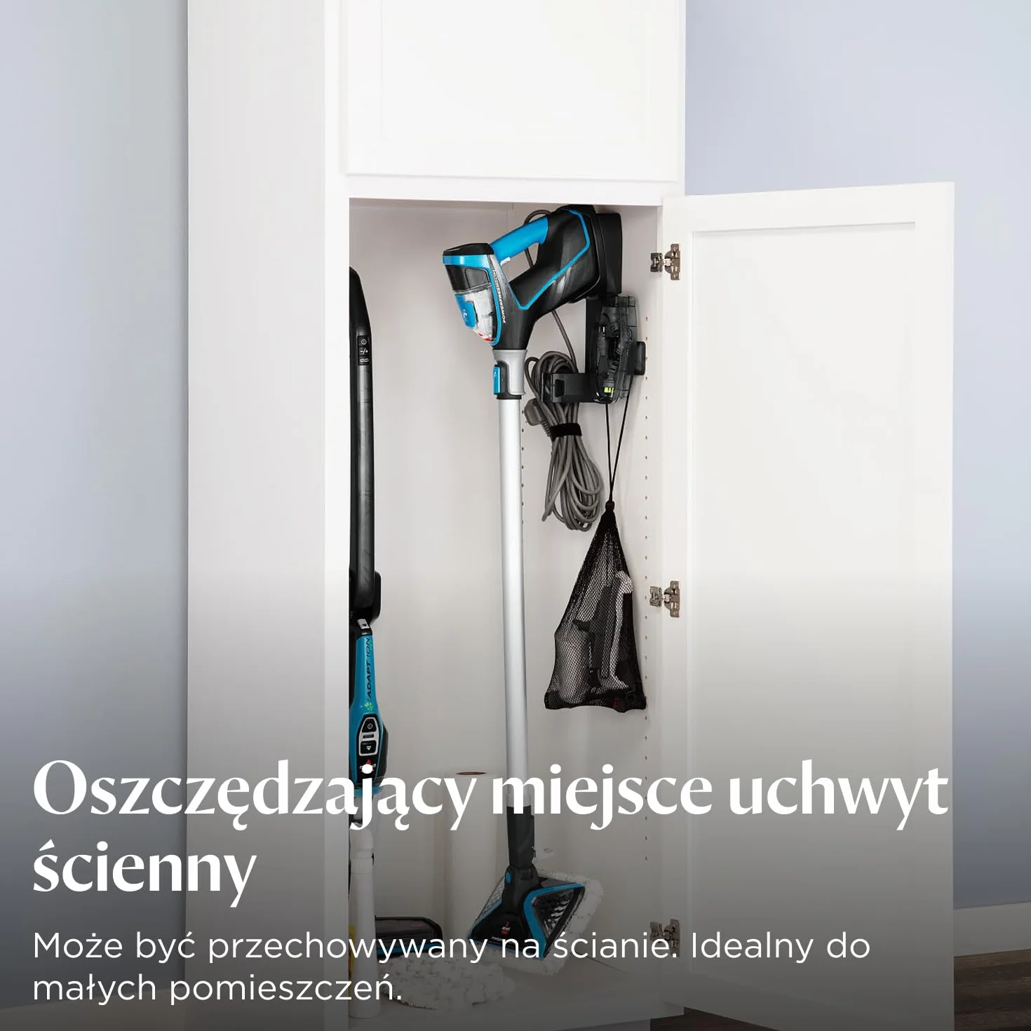 BISSELL PowerFresh Slim Steam, odkurzacz parowy 3 w 1, możliwość przekształcenia odkurzacza parowego do podłóg w ręczny odkurzacz parowy, lekki, wielofunkcyjny, w zestawie narzędzia, 4268N