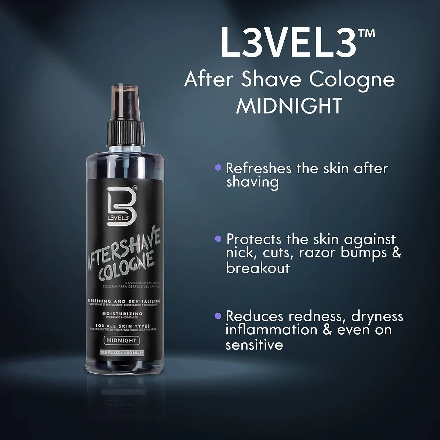 L3VEL3 - Frost Aftershave Cologne - Woda po goleniu 400ml