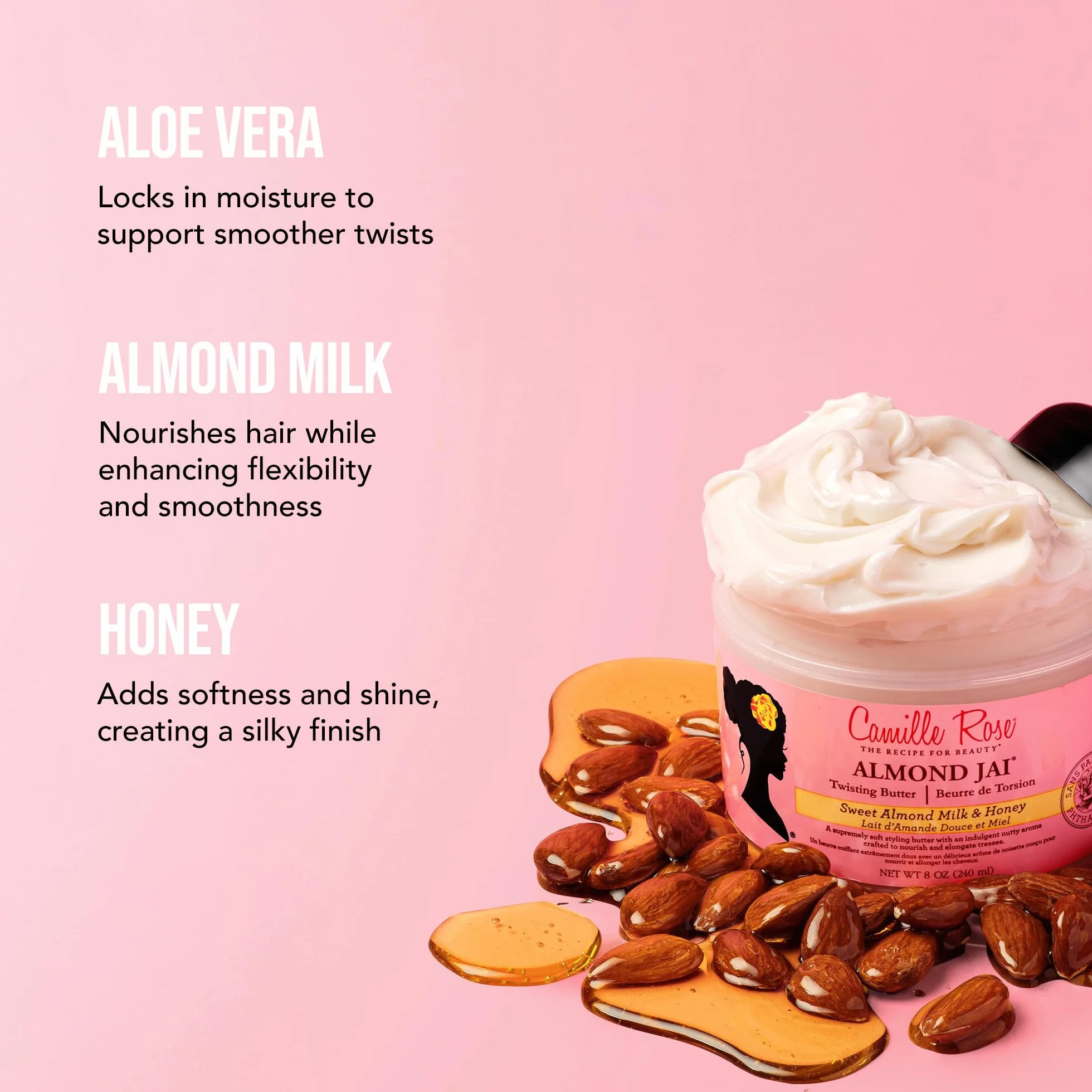 Camille Rose Naturals Almond Jai Twisting Butter 240ml