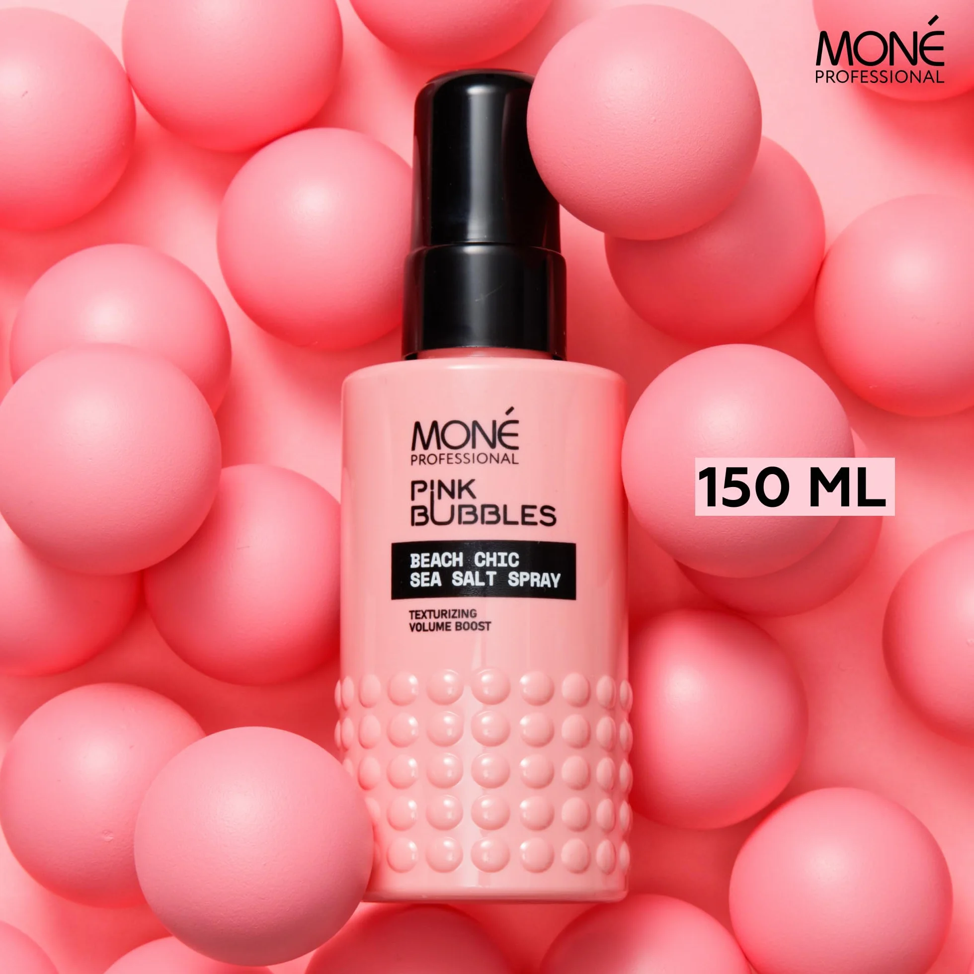 MONÉ PROFESSIONAL spray do stylizacji wody morskiej, soli morskiej, stylizacja włosów, efekt plaży z falowaniem włosów, cienkimi lub grubymi, 150 ml