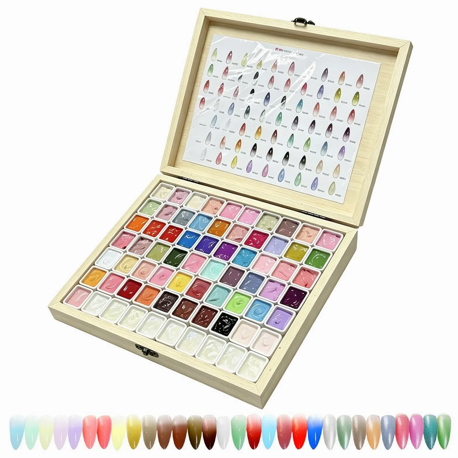 Żel Do Malowania Paznokci Paleta 70 kolorów manicure artystycznego z | Żel Do Malowania Paznokci dla początkujących, kobiet, dziewczyn, w domu, salonie, podróży, na imprezy, s