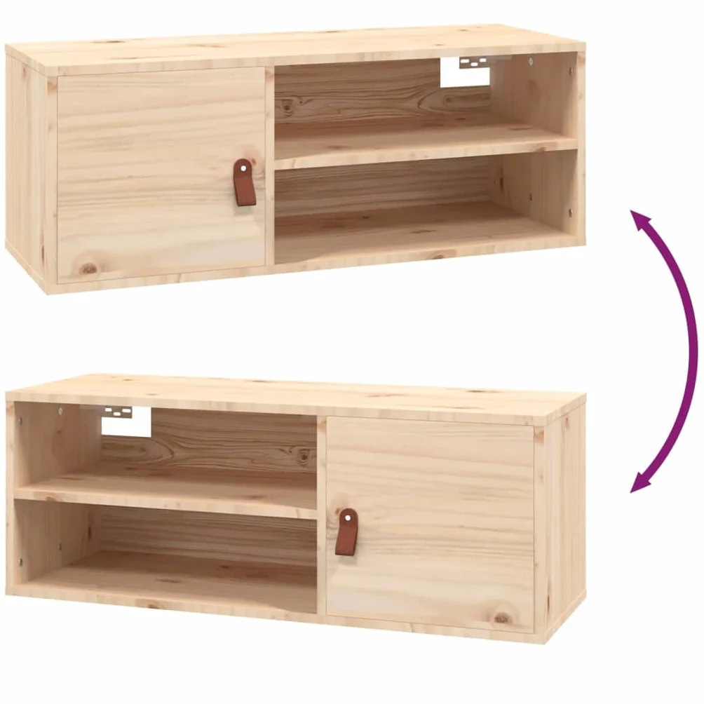 Szafka wisząca 80x30x30 cm Drewno sosnowe lite