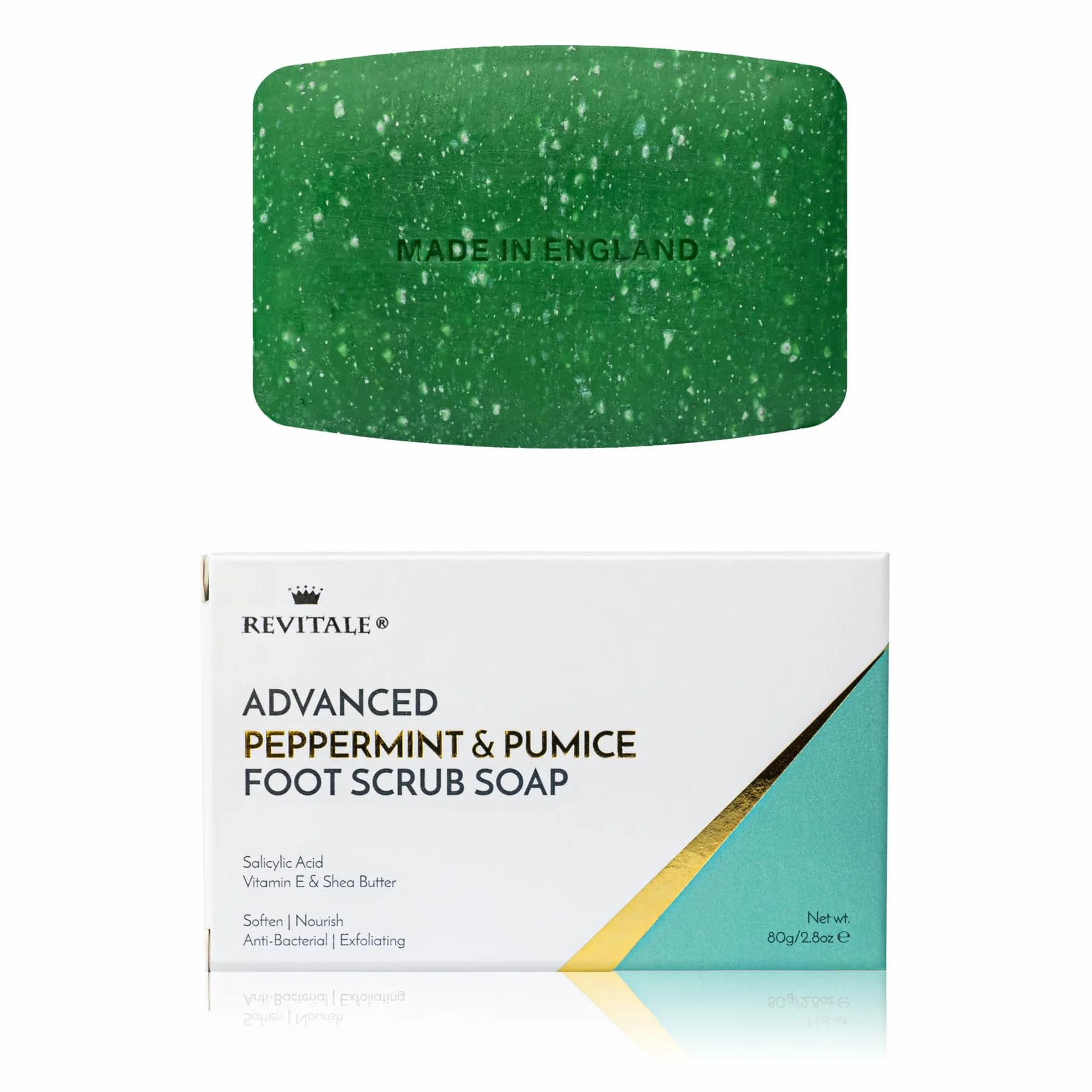 Revitale Advanced Peppermint & Pumice Foot Scrub Soap – Eksfoliująca i rewitalizująca kostka do stóp