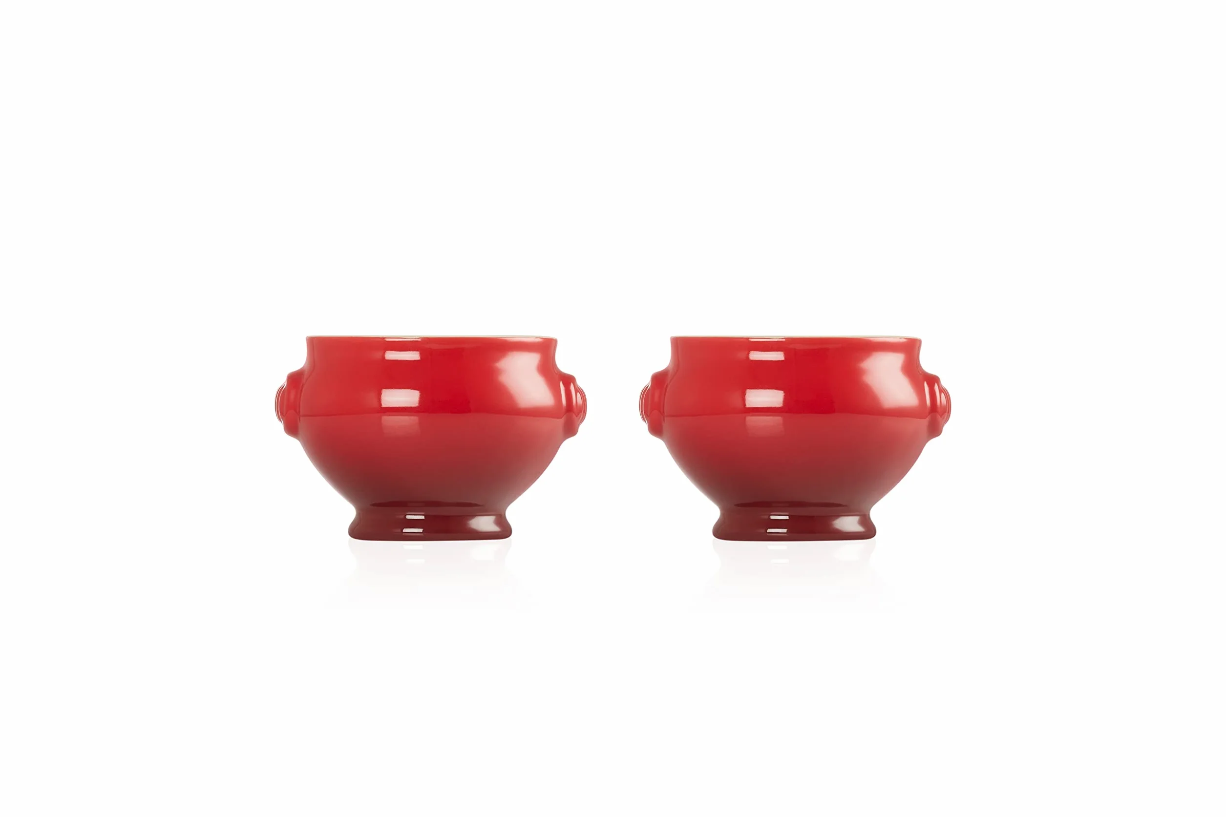 Le Creuset 91017511060000 zestaw 2 misek do zupy z kamionki 0,6 l, Cerise