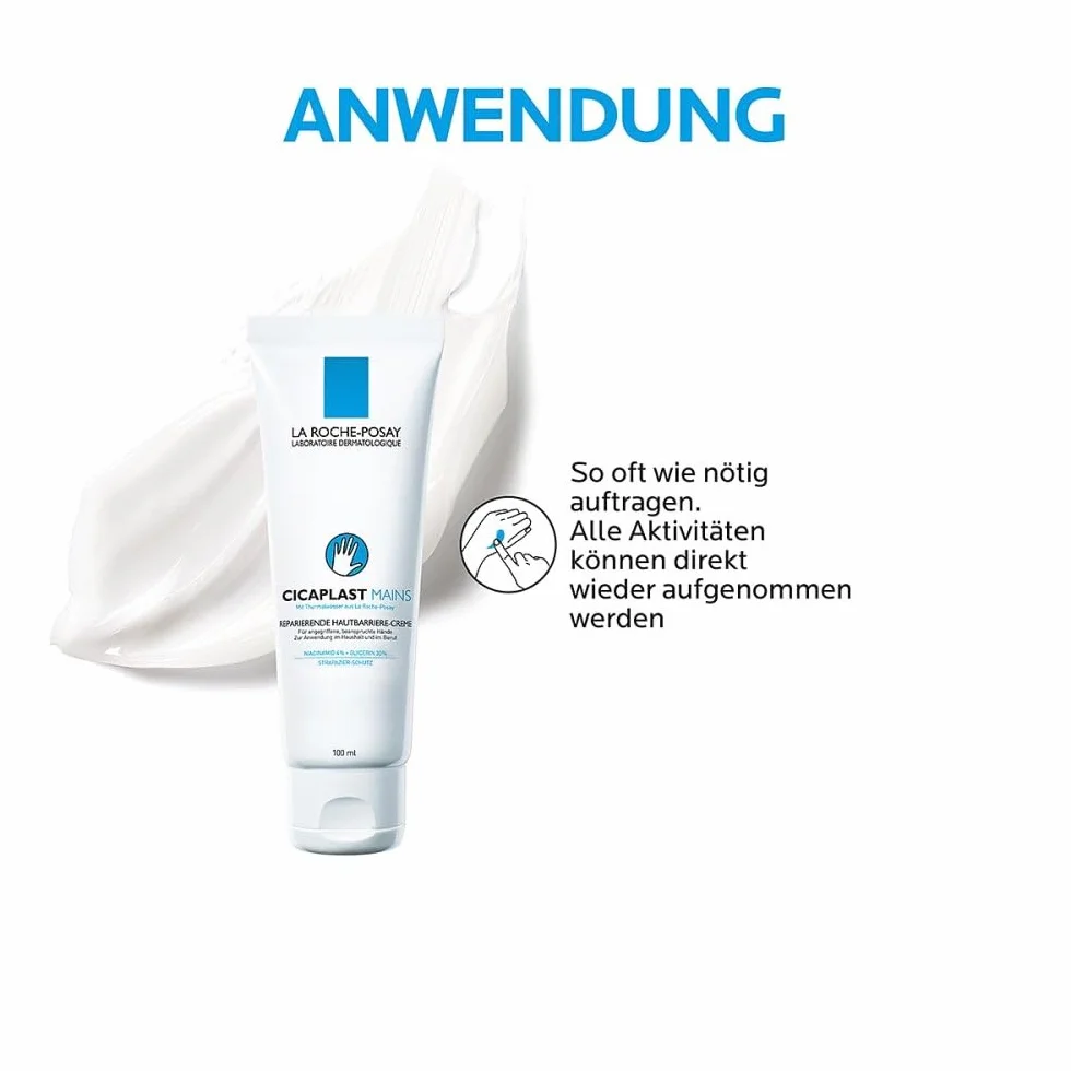 La Roche-Posay Cicaplast 16849128 Krem do Rąk, Biały, 100 ml