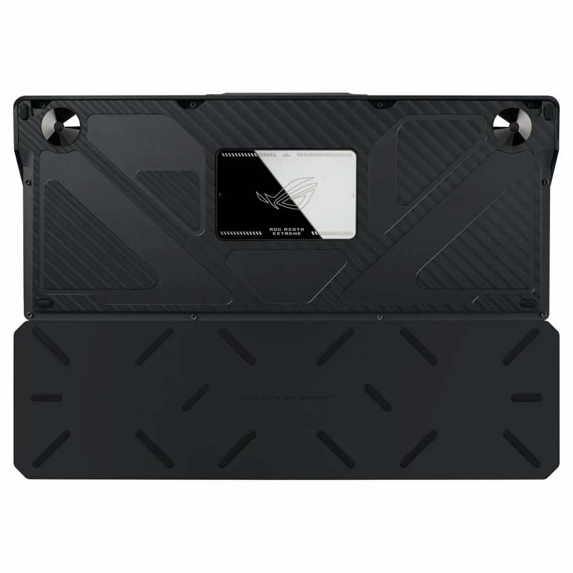 ASUS ROG Azoth Extreme klawiatura do gier 75% (układ QWERTZ, mechaniczne przełączniki ROG NX, ekran dotykowy OLED, potrójne pokrętło sterujące, bezprzewodowa przez Bluetooth, 2,4 GHz RF bezprzewodowa