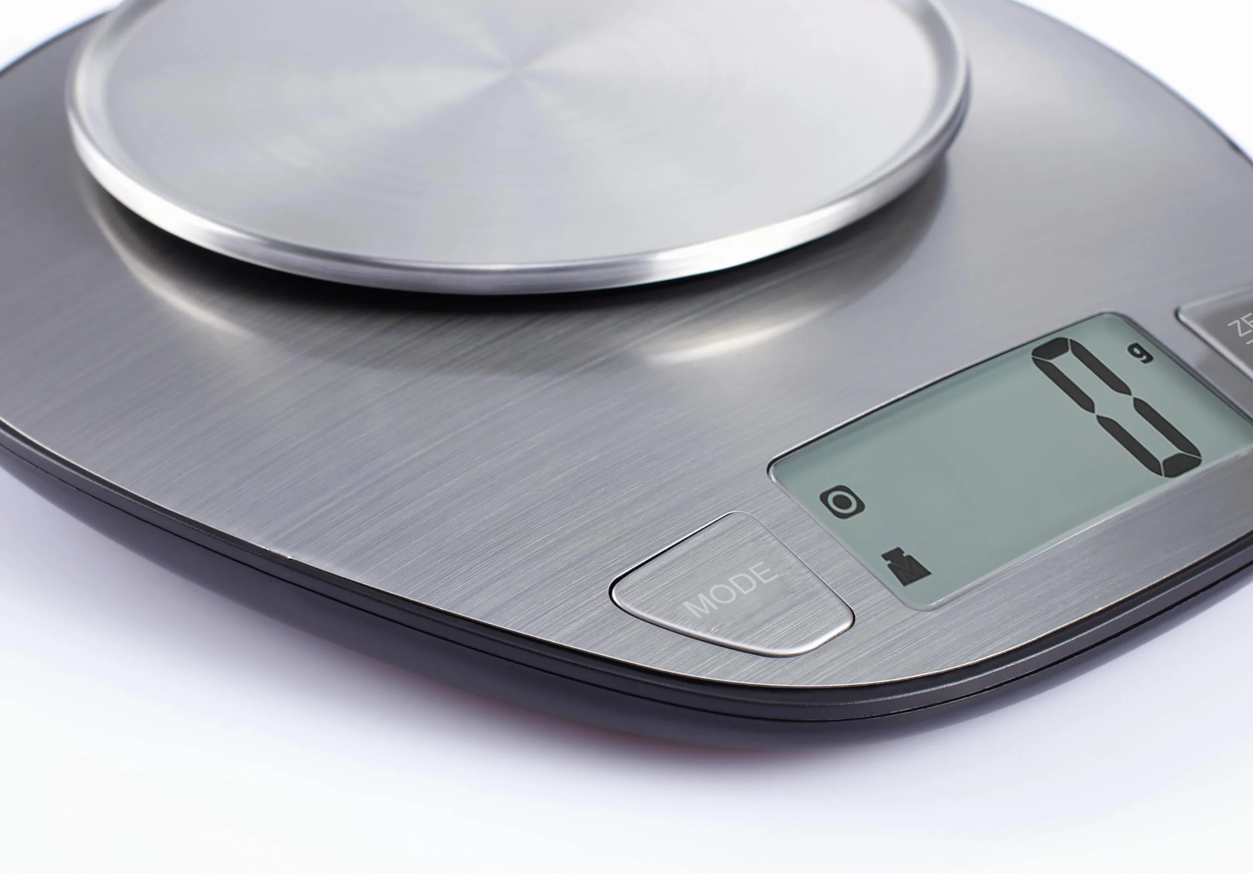 Exzact Elektroniczna waga kuchenna Waga do pieczenia ze stali nierdzewnej - Duża waga wyświetlacza z misą do mieszania ze stali nierdzewnej - maks. 5 kg