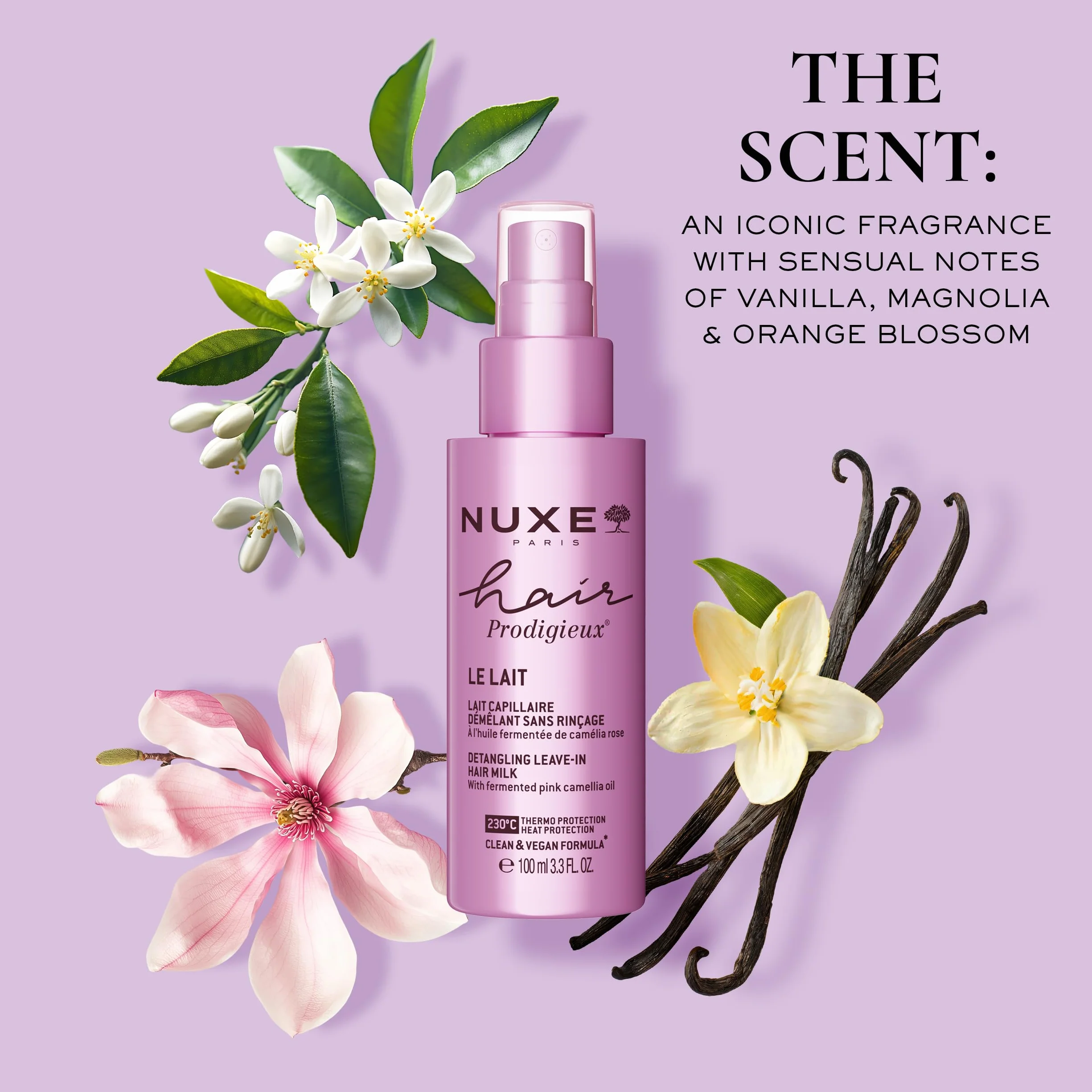 Nuxe Hair Prodigieux Latte Leave-In Termoprotettore, 100 ml