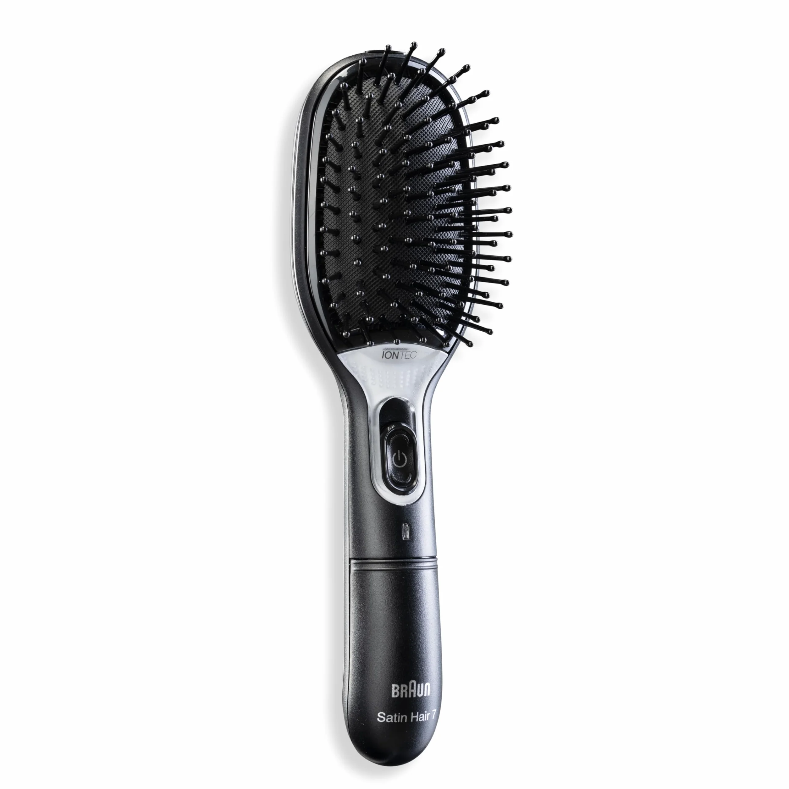 Braun Satin Hair 7 IONTEC szczotka do włosów, szczotka do włosów z technologią jonizującą dla zwiększenia połysku, BR710, czarna