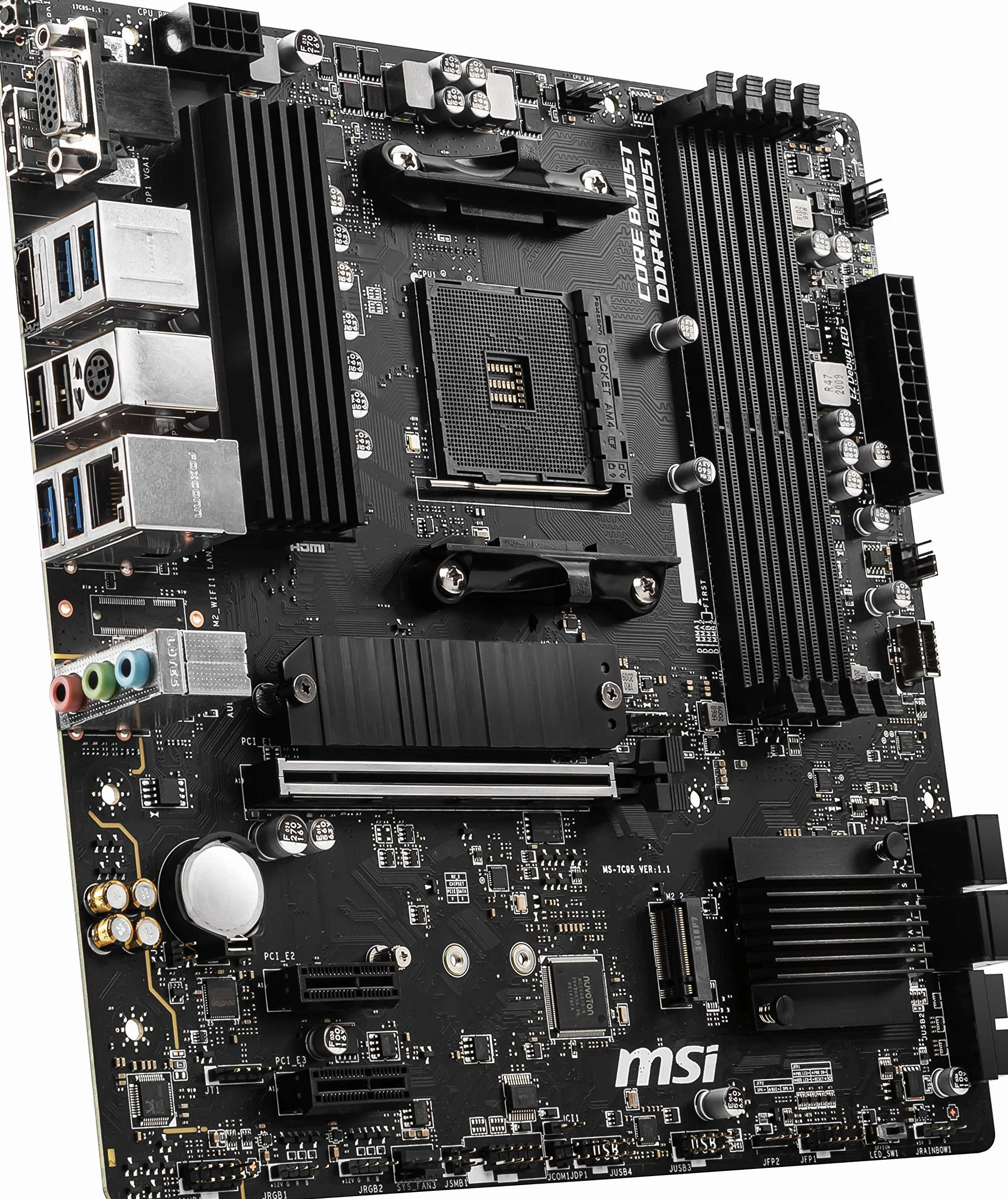 MSI B550M PRO-VDH (MATX Sockel AM4, AMD B550, 4 x DDR4, 1 x PCI Express 3.0 16x)
