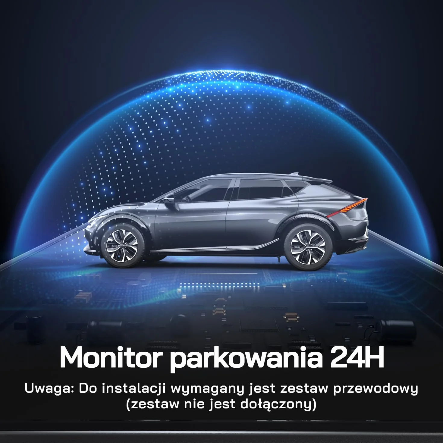 Kamera samochodowa WOLFANG przednia i tylna 2,5K, kamera samochodowa z wyświetlaczem LCD 3,0", super noktowizor, nagrywanie w pętli, czujnik G, szerokokątny HDR 170, osłona parkowania