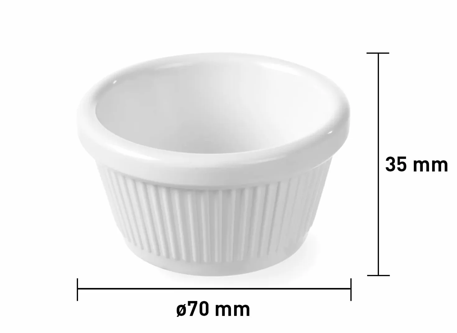 HENDI Miseczka ramekin 70x70x37 mm zestaw 4 szt.