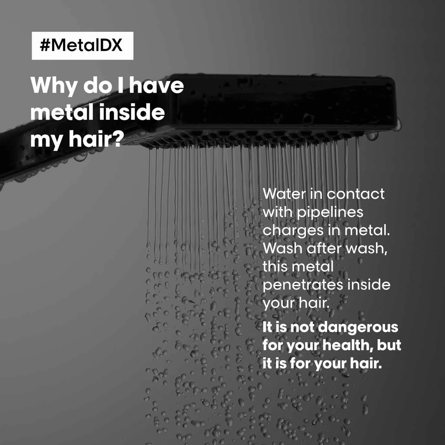 L'Oréal Professionnel Maska do włosów farbowanych i zniszczonych, długo utrzymujące się kolory i połysk, seria Expert, maska Metal DX, 250 ml