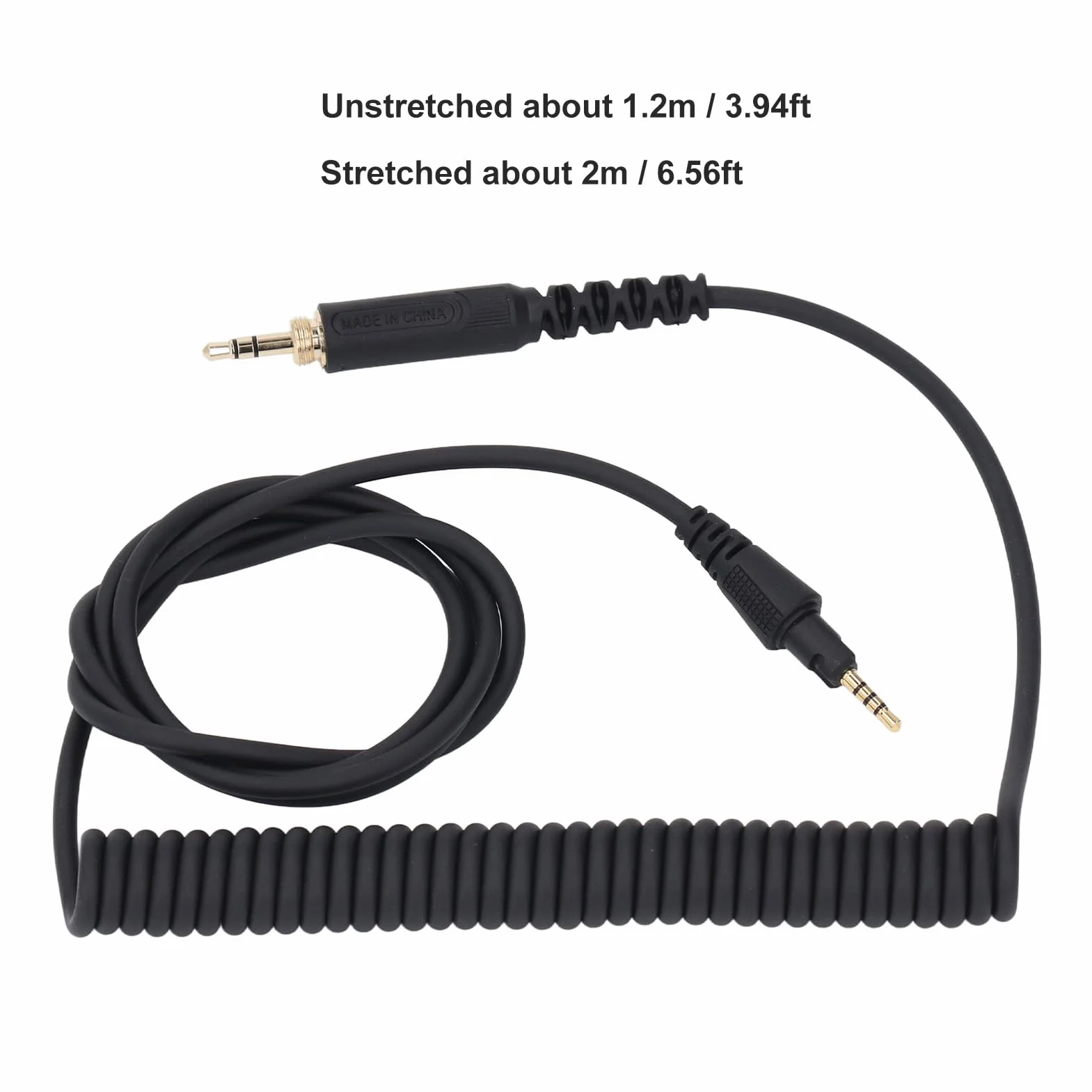 Zamienny Kabel Audio do Słuchawek DJ HDJ-CUE1 HDJ-CUE1BT HDJ-X5 HDJ-X7 HDJ-S7, Wtyczka 3,5 MM/6,35 MM do Wtyczki 2,5 MM Kabel do Aktualizacji Sprężyny Słuchawek (1,2 M-2 m)