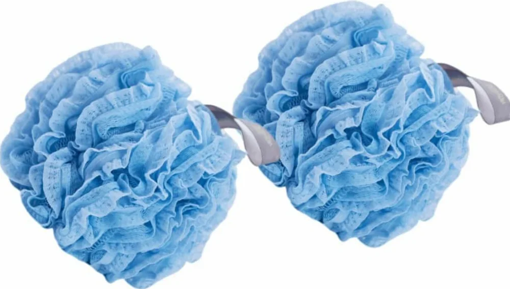 Szlifierka do ciała Travel Loofah Loofah Dish Gąbka Bubble Sponge Pufa Prysznicowa Loofah Brush Poduszka Rękawiczki Piłka do kąpieli Piłka do kąpieli Błękitna wytworna dziewczyna Kąpiel Loofah Prysz