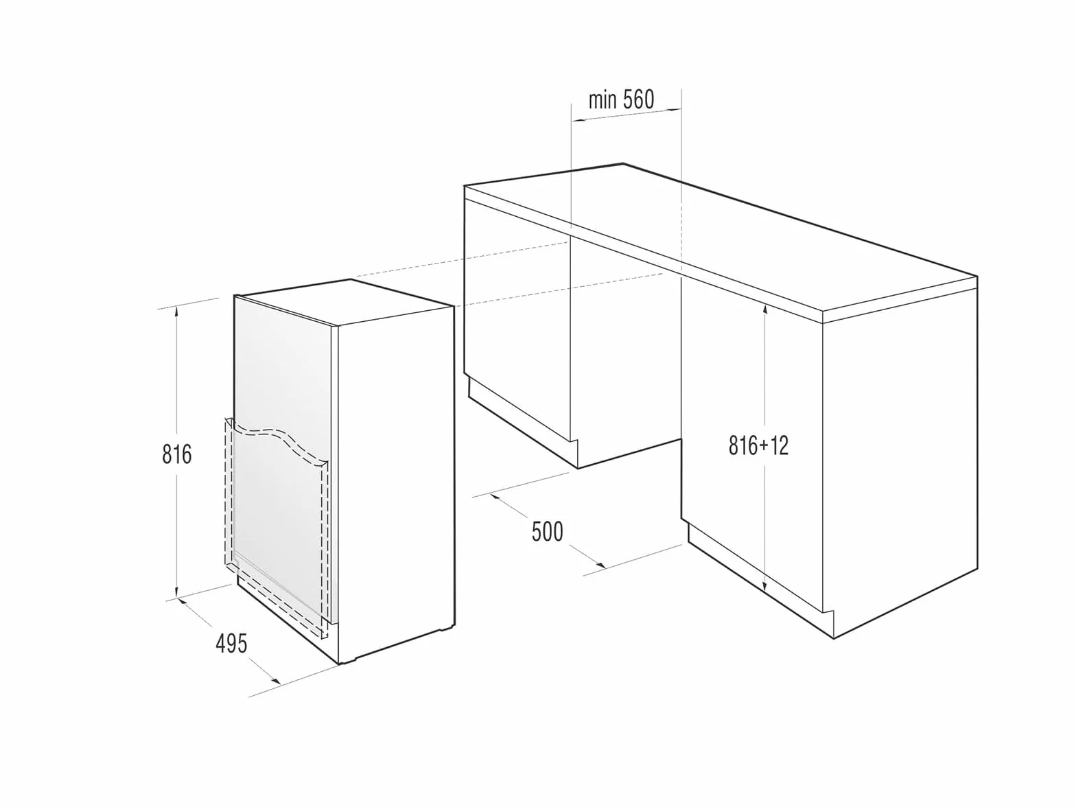 Gorenje RBIU 309 EP1 lodówko-zamrażarka do zabudowy 82 cm 143 l biała