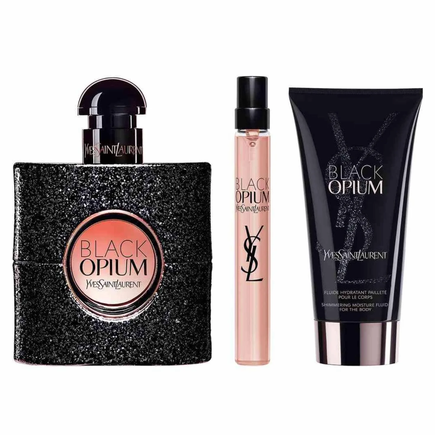 Yves Saint Laurent Black Opium Zestaw upominkowy dla kobiet EDP 50 ml EDP 10 ml i krem do ciała 50 ml