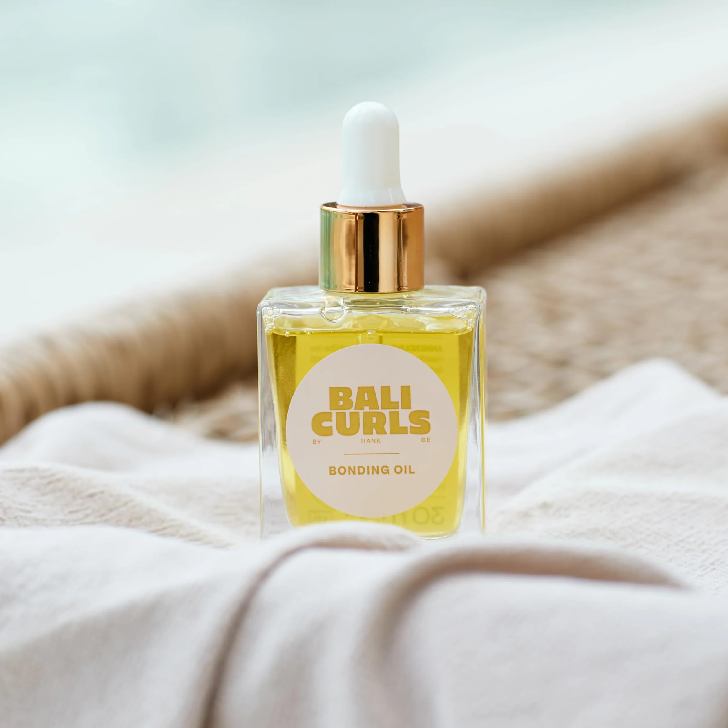 BALI CURLS Bonding Oil – lekki olejek do włosów bez silikonów – nawilżający olejek do pielęgnacji loków – olejek do włosów suchych – zapewnia gładkie i błyszczące włosy, 30 ml