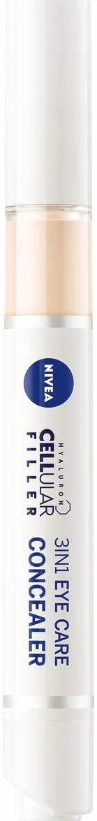 NIVEA HYALURON CELLULAR Filler Krem korygujący cienie pod oczami 3w1 z kwasem hialuronowym, odcień jasny, 4 ml