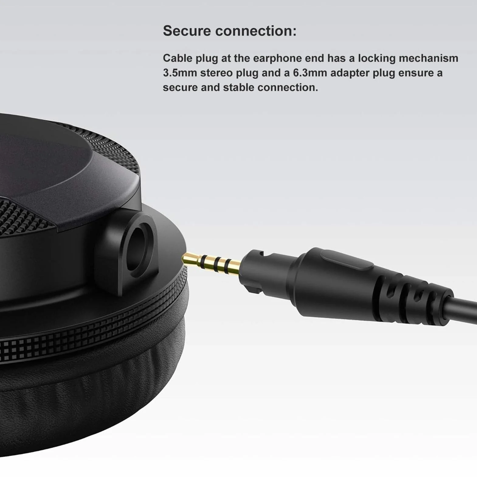 Zamienny Kabel Audio do Słuchawek DJ HDJ-CUE1 HDJ-CUE1BT HDJ-X5 HDJ-X7 HDJ-S7, Wtyczka 3,5 MM/6,35 MM do Wtyczki 2,5 MM Kabel do Aktualizacji Sprężyny Słuchawek (1,2 M-2 m)