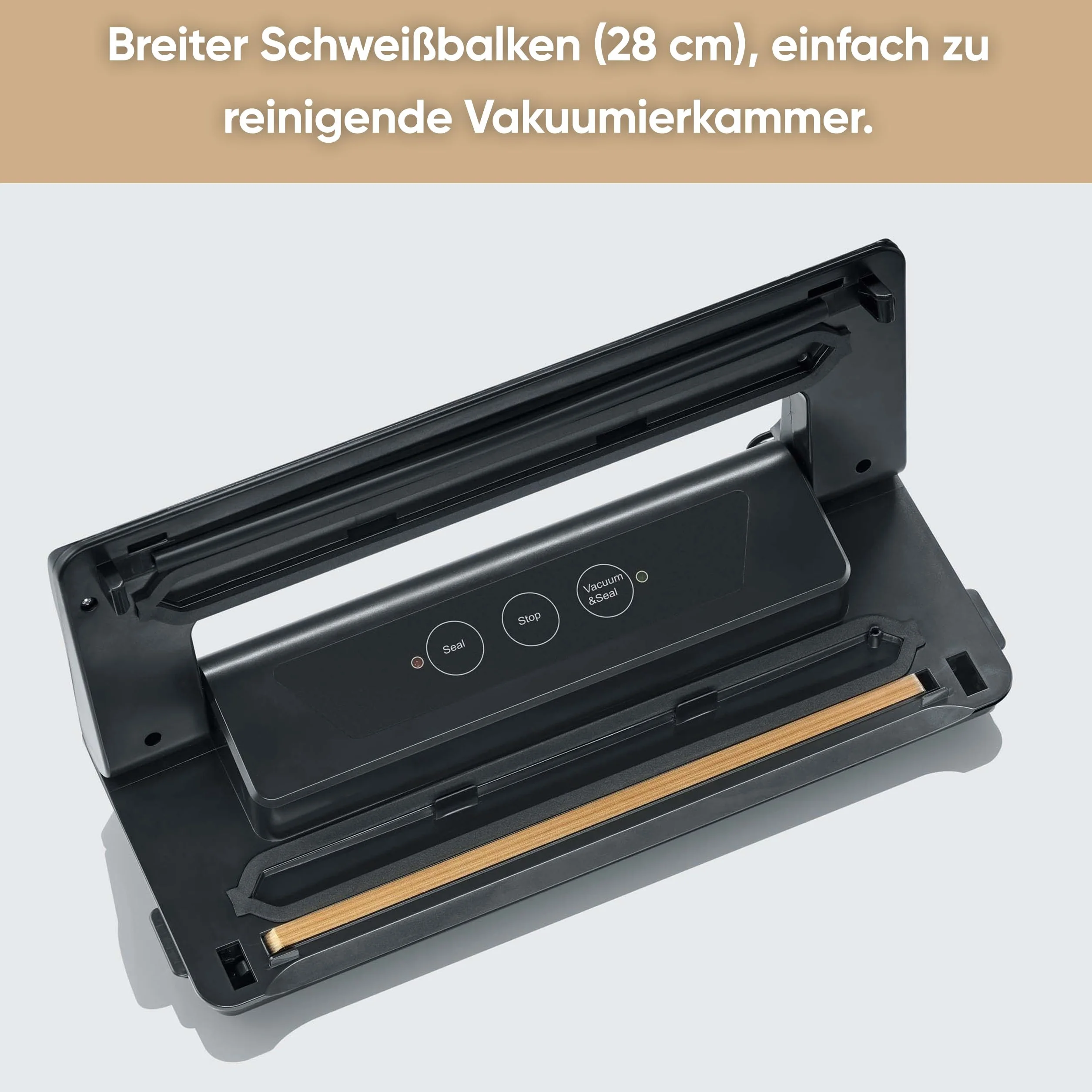 Severin Fs 3610 Zgrzewarka Próżniowa, Czarny, 390 x 70 x 160 mm