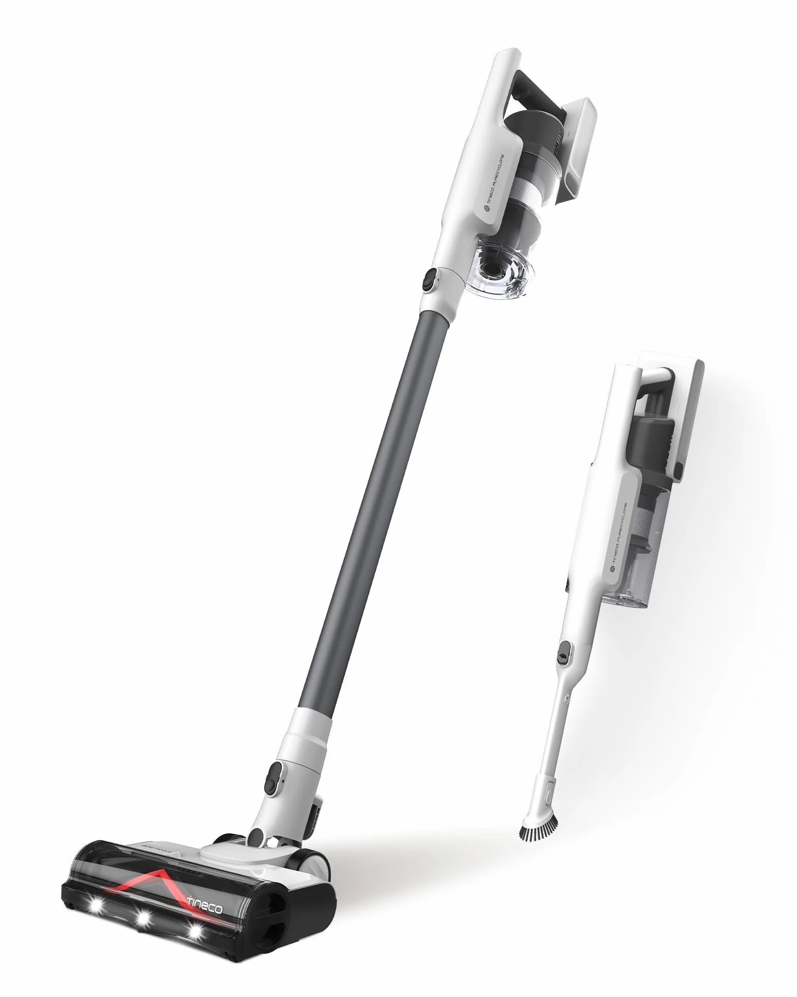 Tineco A30S draadloze steelstofzuiger, 160 W zuigkracht, 60 minuten looptijd, 1 liter grotere vuilnisbak, ZeroTangle-borstel, Tineco PureCyclone Tech, LED-koplamp