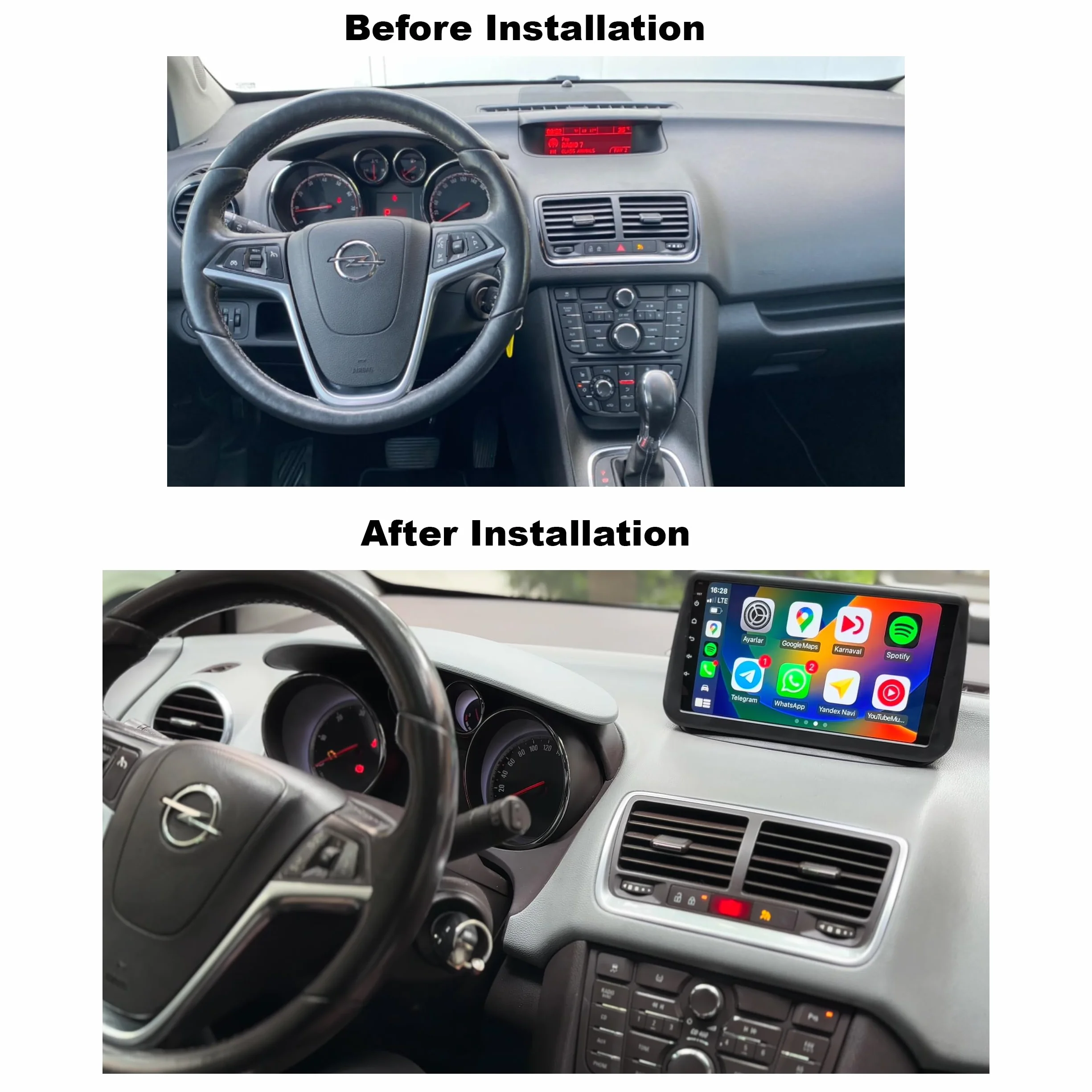 Kompatybilny z: Opel Meriva B 2010-2014 9" ekran dotykowy Android radio samochodowe GPS Navigation CarPlay