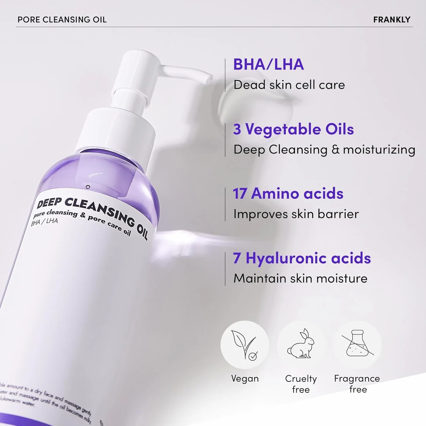FRANKLY Deep Cleansing Oil 200 ml - złuszczający olejek do demakijażu