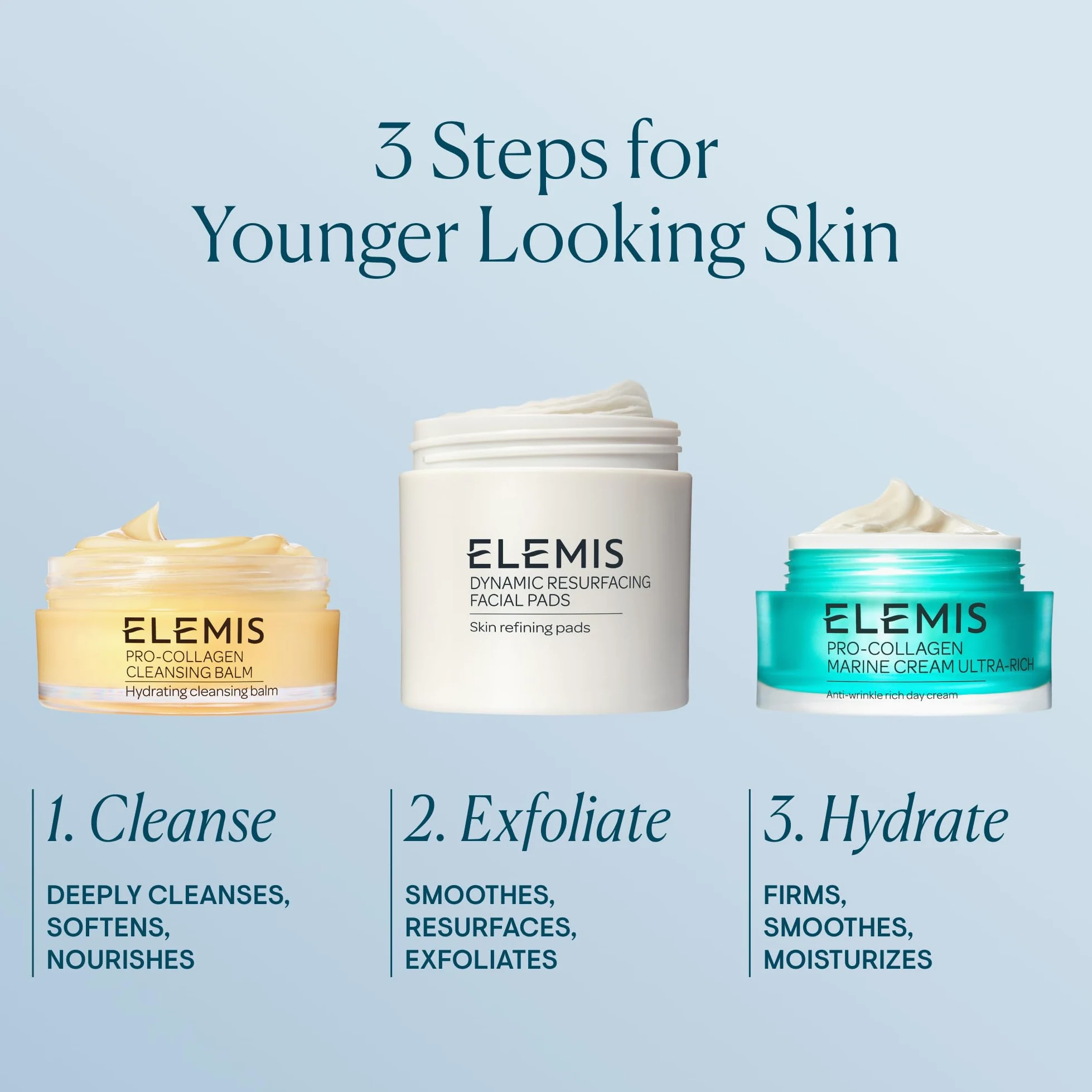 Elemis Pro-Collagen Marine Cream, Anti-Wrinkle Daily Moisturising Lotion, Hydrating Ultra-Light Gel-Cream, for a Smooth, Glowing and regenerated, Suitable for All Skin Types
