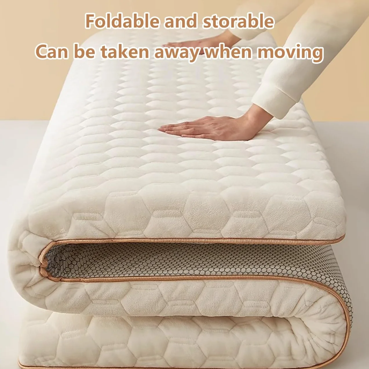 Materac Futon Składany 90x200x9cm Przenośny Japoński