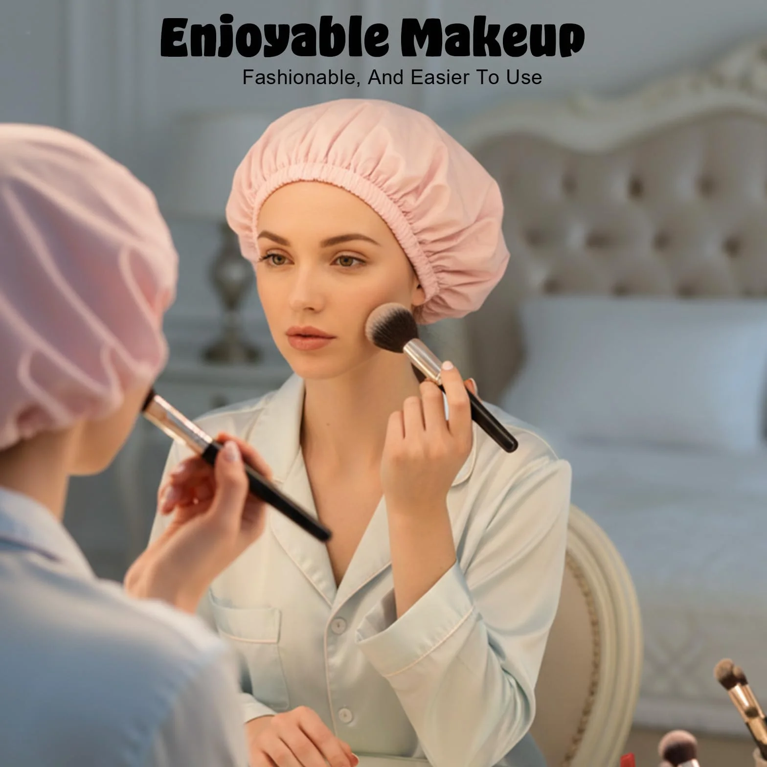 4 sztuki czepków do włosów Deep Conditioning Hair Cap, czepek do farbowania, wodoszczelny, wielokrotnego użytku, dwuwarstwowy, do pielęgnacji włosów w domu i salonie