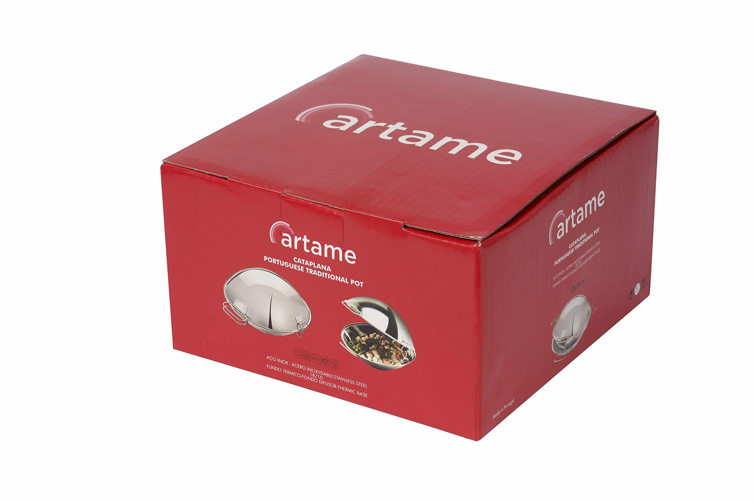 Artame Cataplana, Stal Nierdzewna, Srebrny, 24 x 24 x 14,5 cm